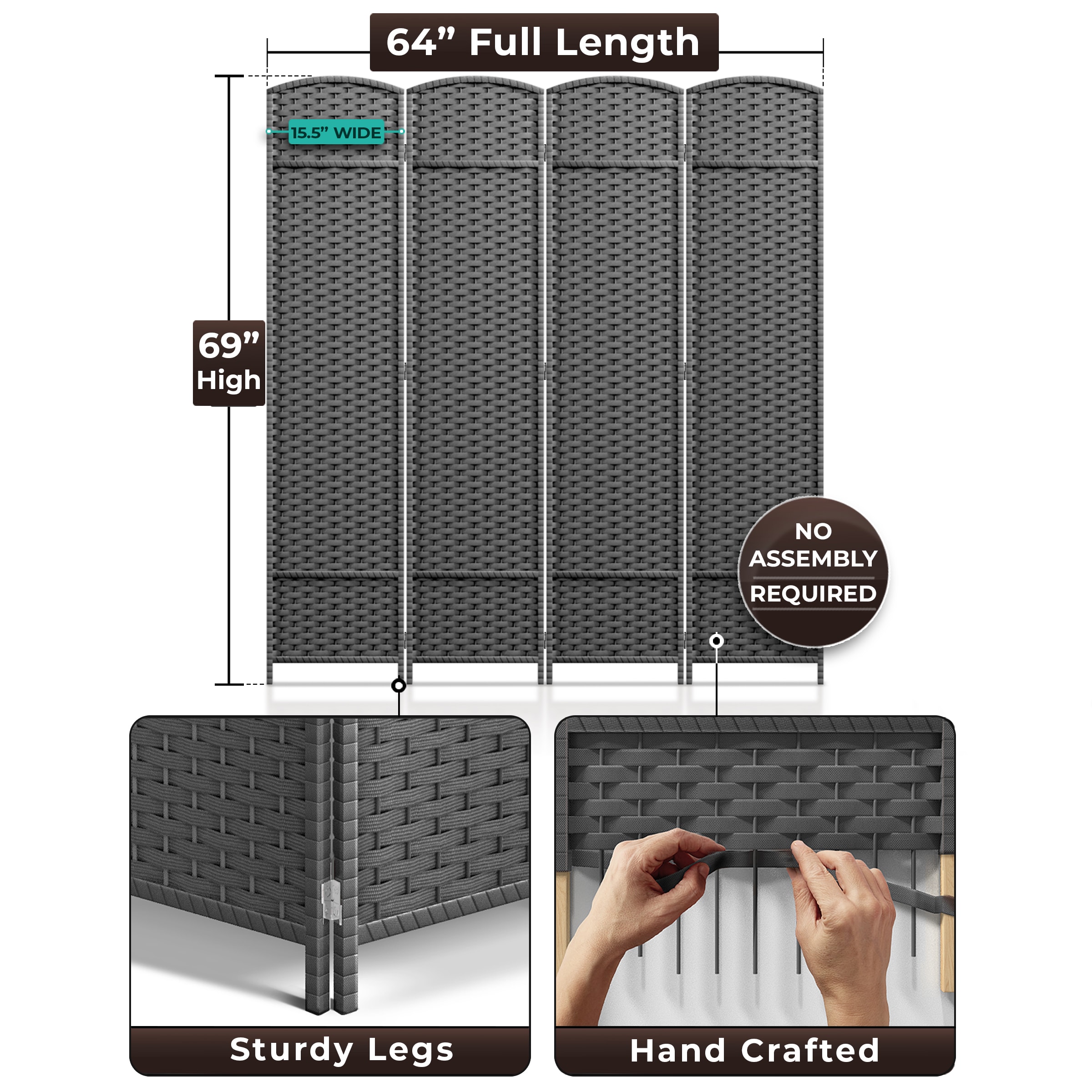 SORBUS 192405065217 Indoor-Privacy-Screens - View #5