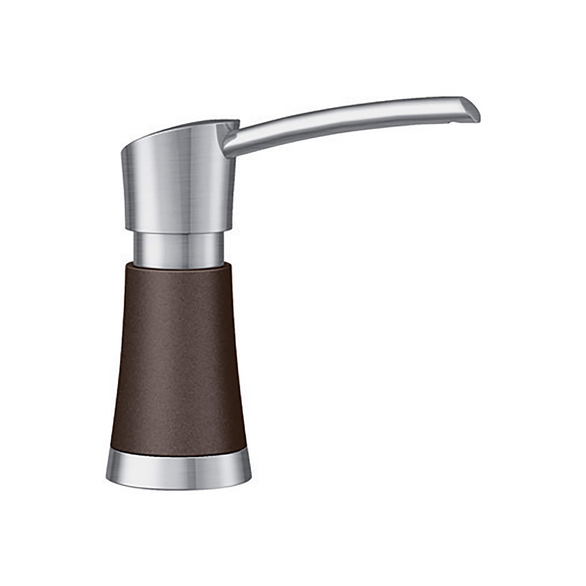 BLANCO 442050 Artona Pvd Steel/Caf 11.83-oz. Capacity Deck-mount Soap and Lotion Dispenser