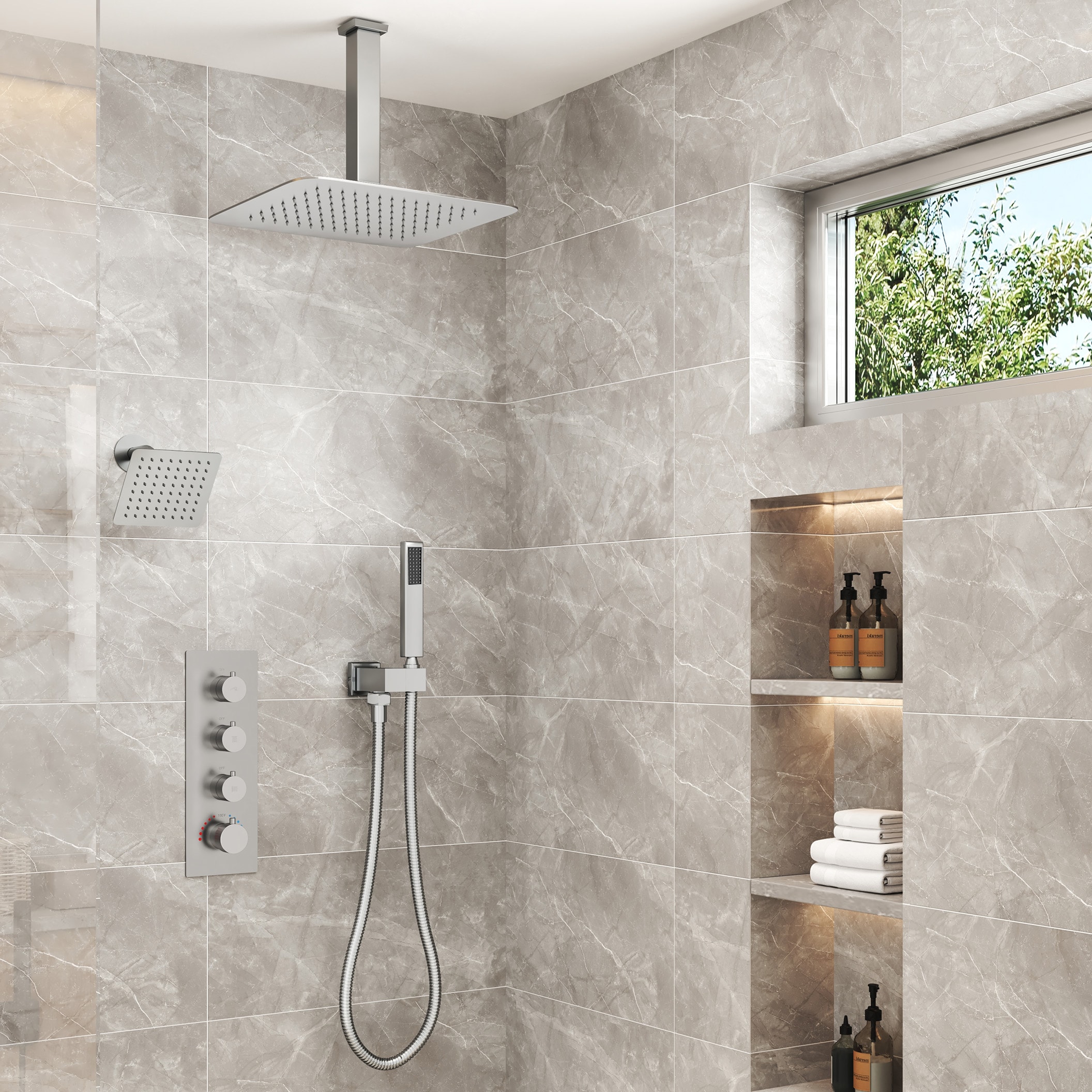 LUCKY ONE MD-BN-6105 Showerhead-Bar-Panels - View #2