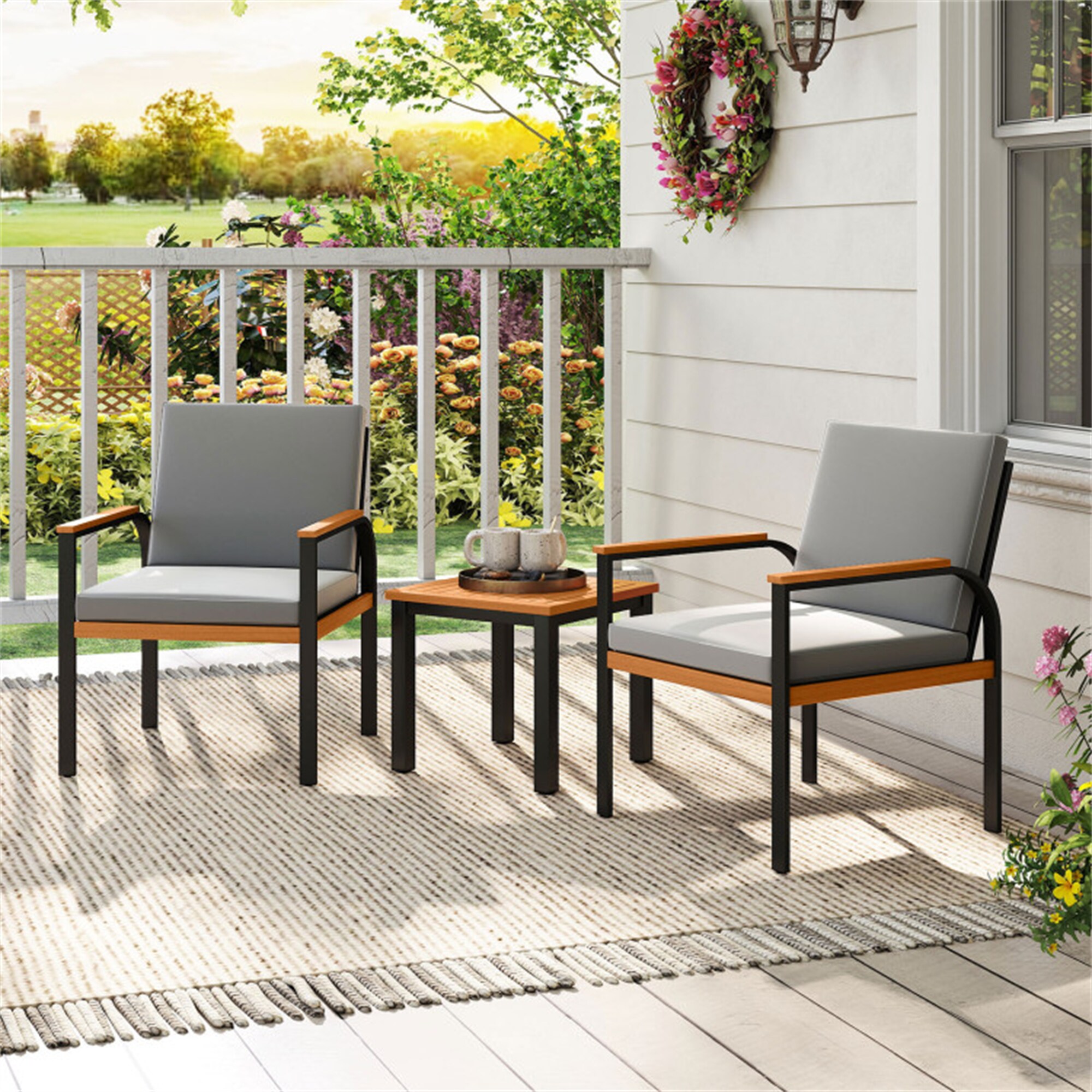 BABOOM BOM-74761GR-CO Patio-Conversation-Sets - View #3