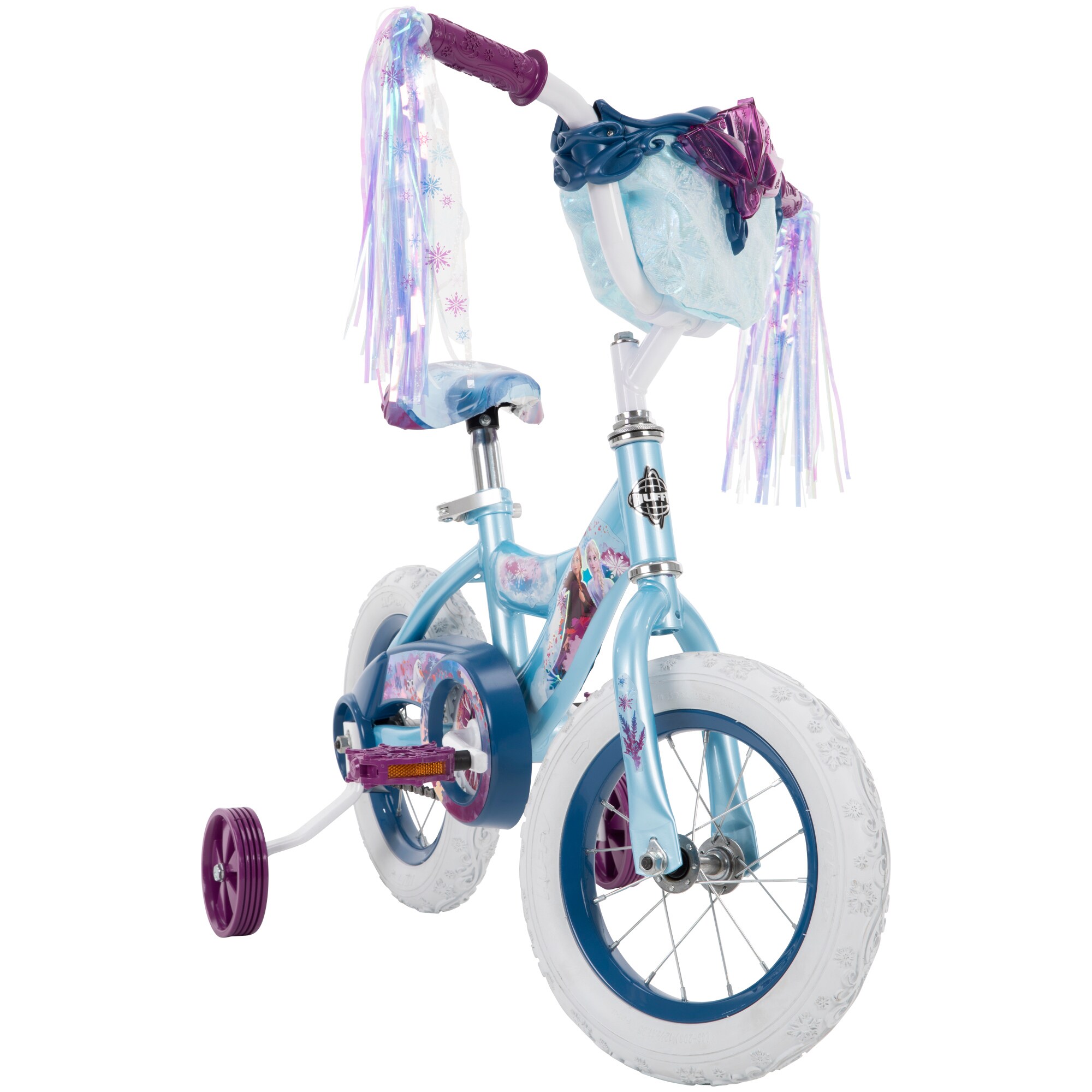 Huffy 12-Inch Sky Blue Disney Frozen II Girls' Bike | 2-6 Years