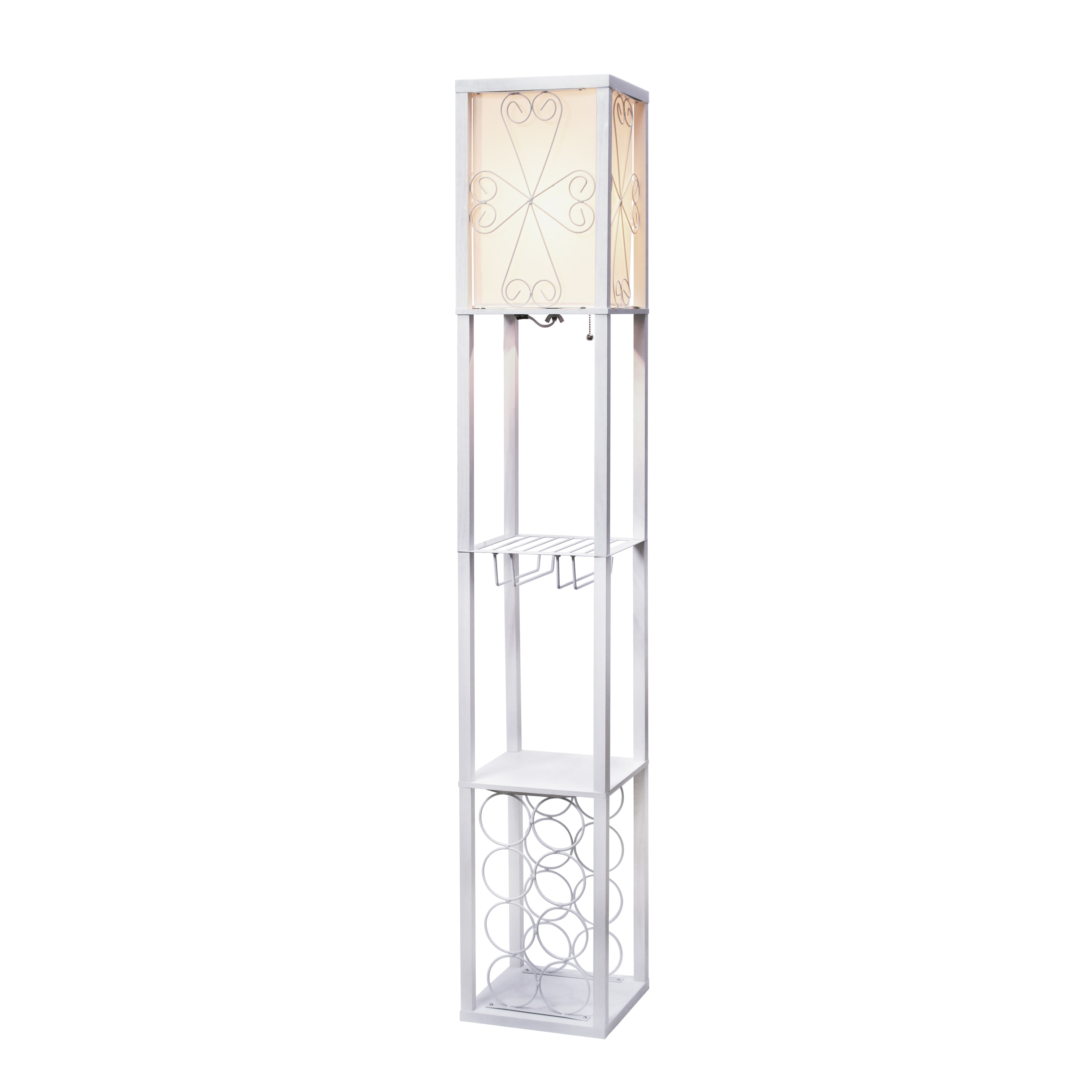 Simple Designs LF1015-WHT-LB floorlamps - View #2