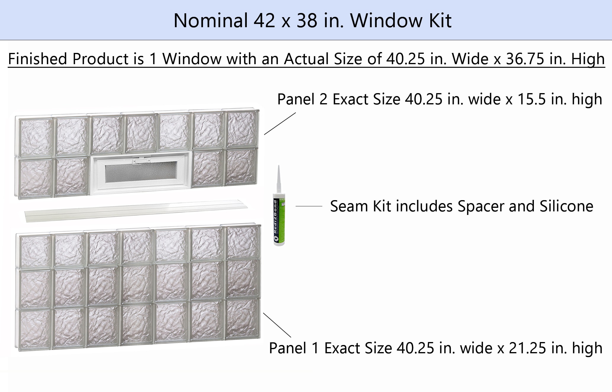 REDI2SET V4238IS Glass-Block-Windows - View #2