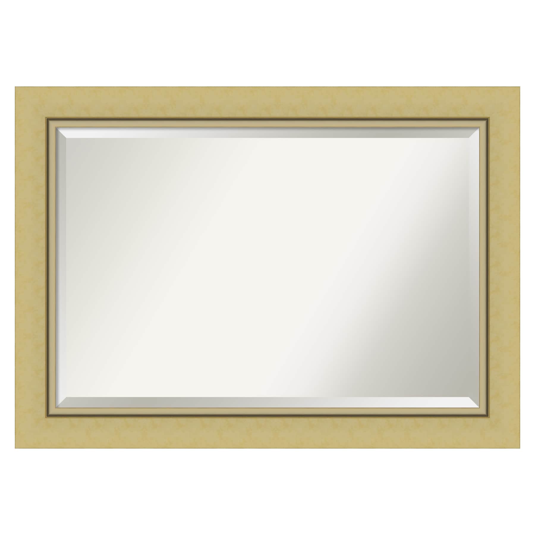 Amanti Art DSW4593637 Landon 42.38-Inches x 30.38-Inches Framed Rectangle Bathroom Vanity Mirror ( Glossy Gold )