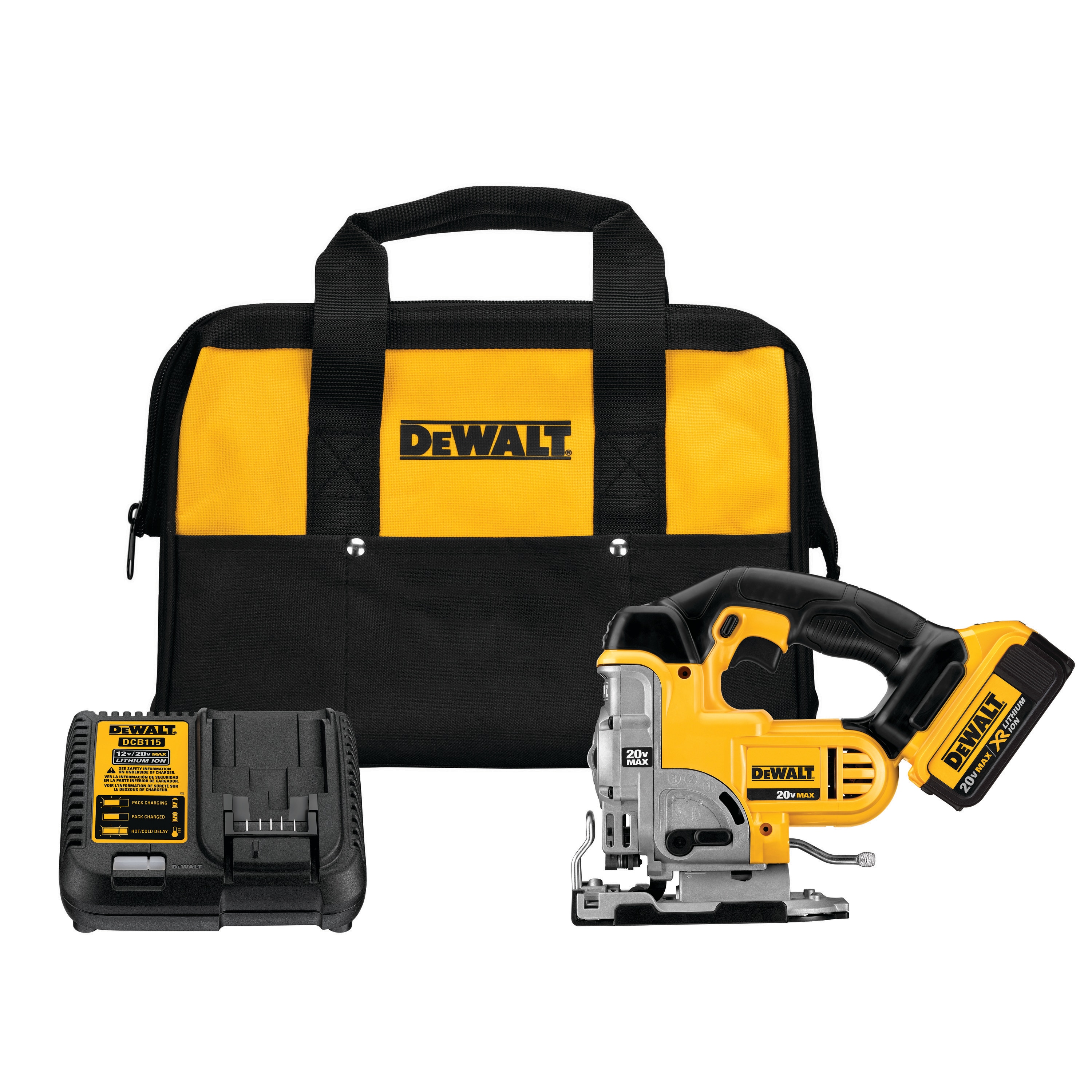 20-volt Max Variable Speed Keyless Cordless Jigsaw (Charger Included and Battery Included) | - DEWALT DCS331M1