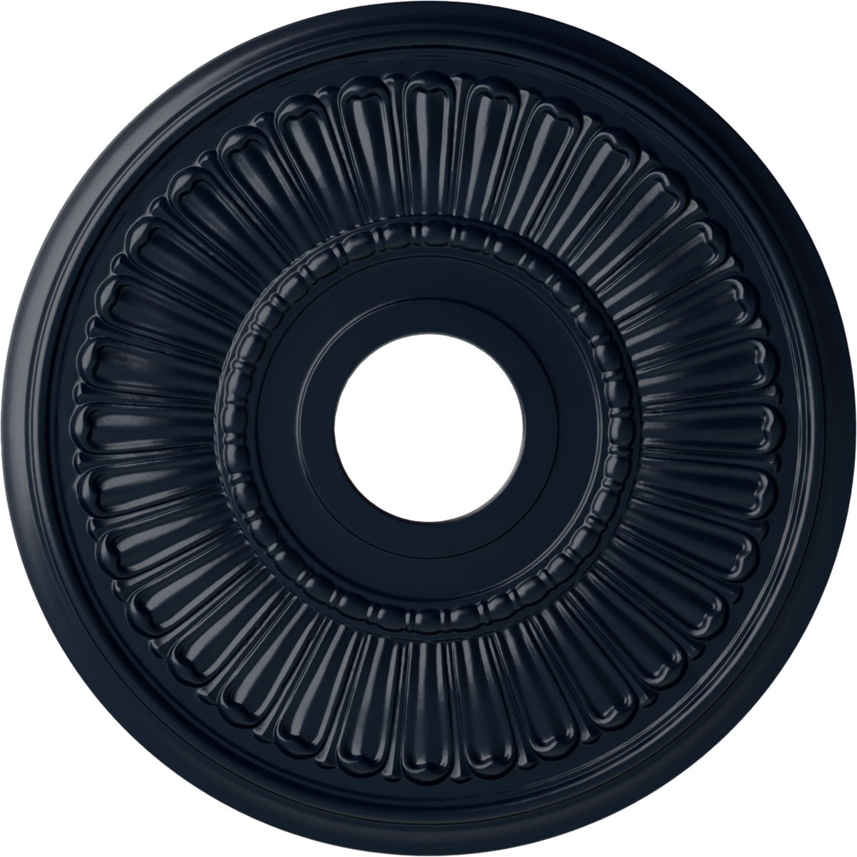 Ekena Millwork CM16MLMDF Melonie 16-in W x 16-in L Painted Midnight Dream Polyurethane Whole Ceiling Medallion