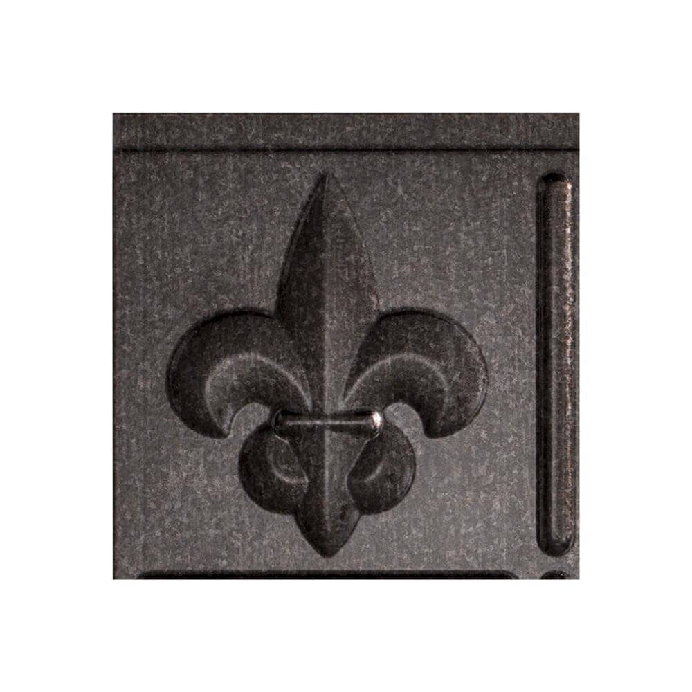 Fasade X9727 Sample 6-in x 6-in Plastic Smoked Pewter Backsplash Panels