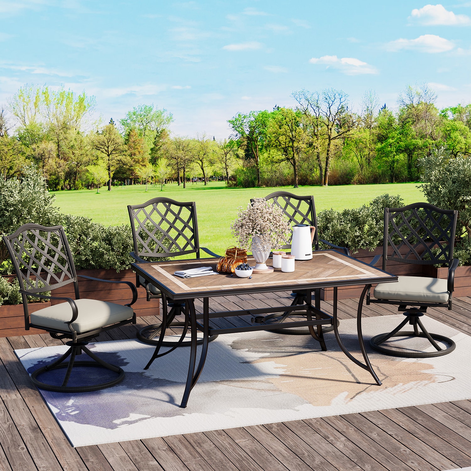 Clihome IVY14209-CL Patio-Tables - View #4