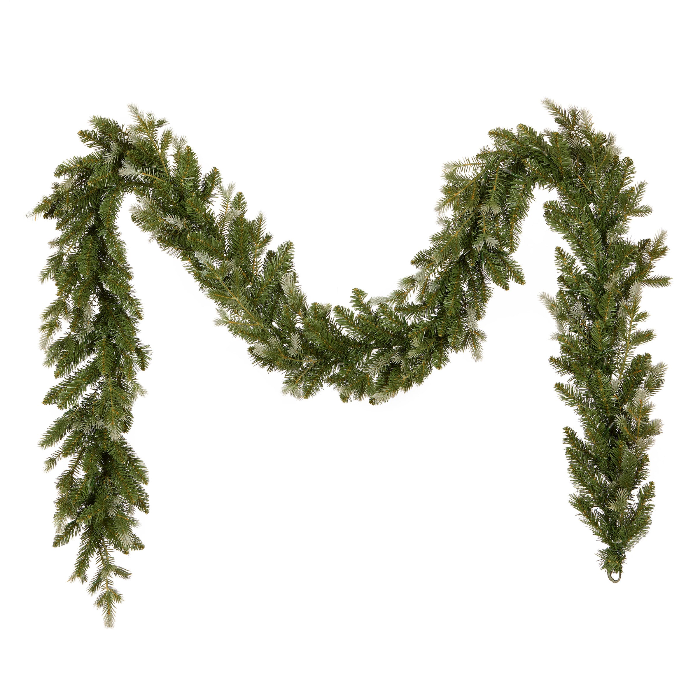 National Tree Company - Indoor/Outdoor Pre-lit Battery-operated 9-ft Fir Artificial Garland with ...