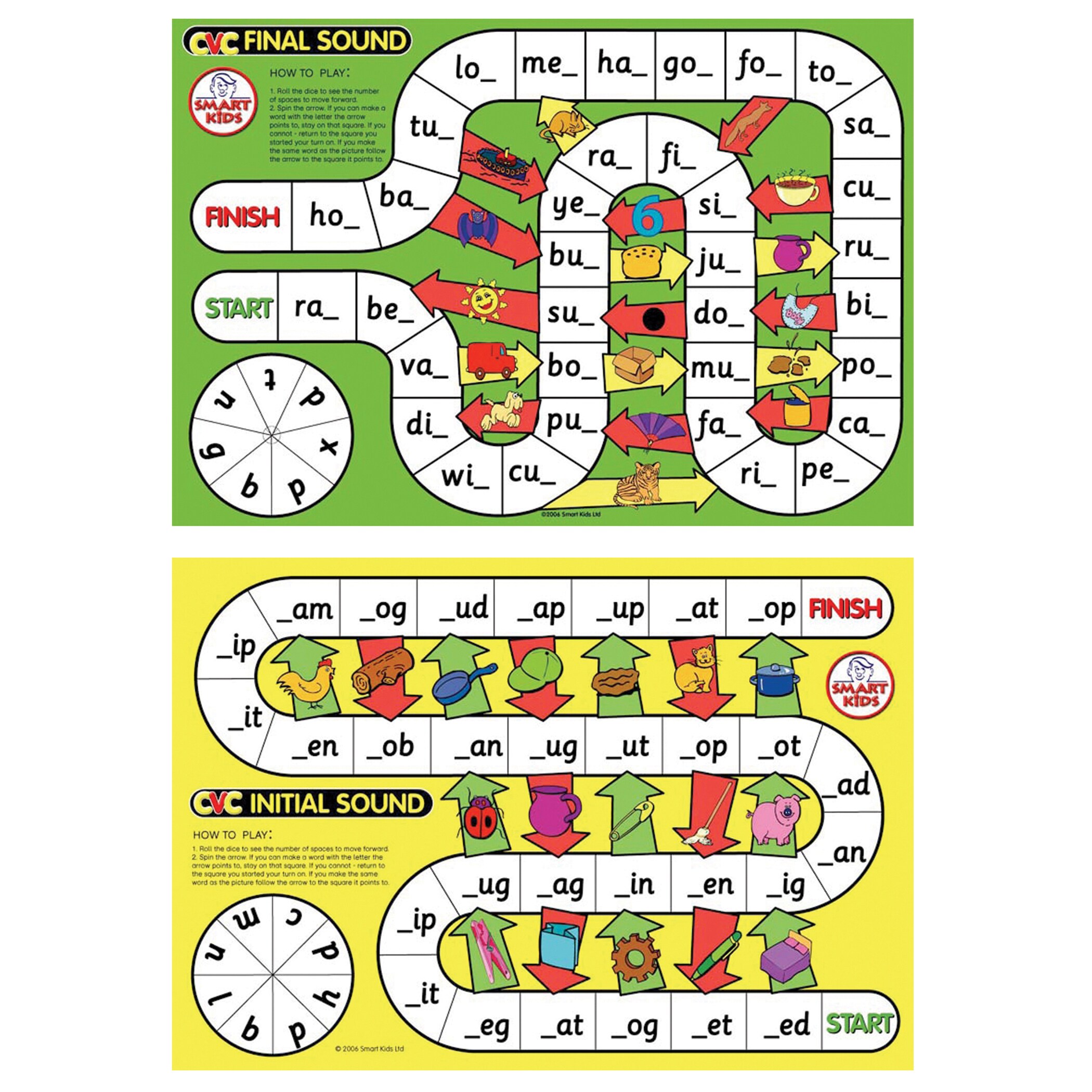 Didax CVC spelling Games, set of 6 (Educational Game) in the Board ...