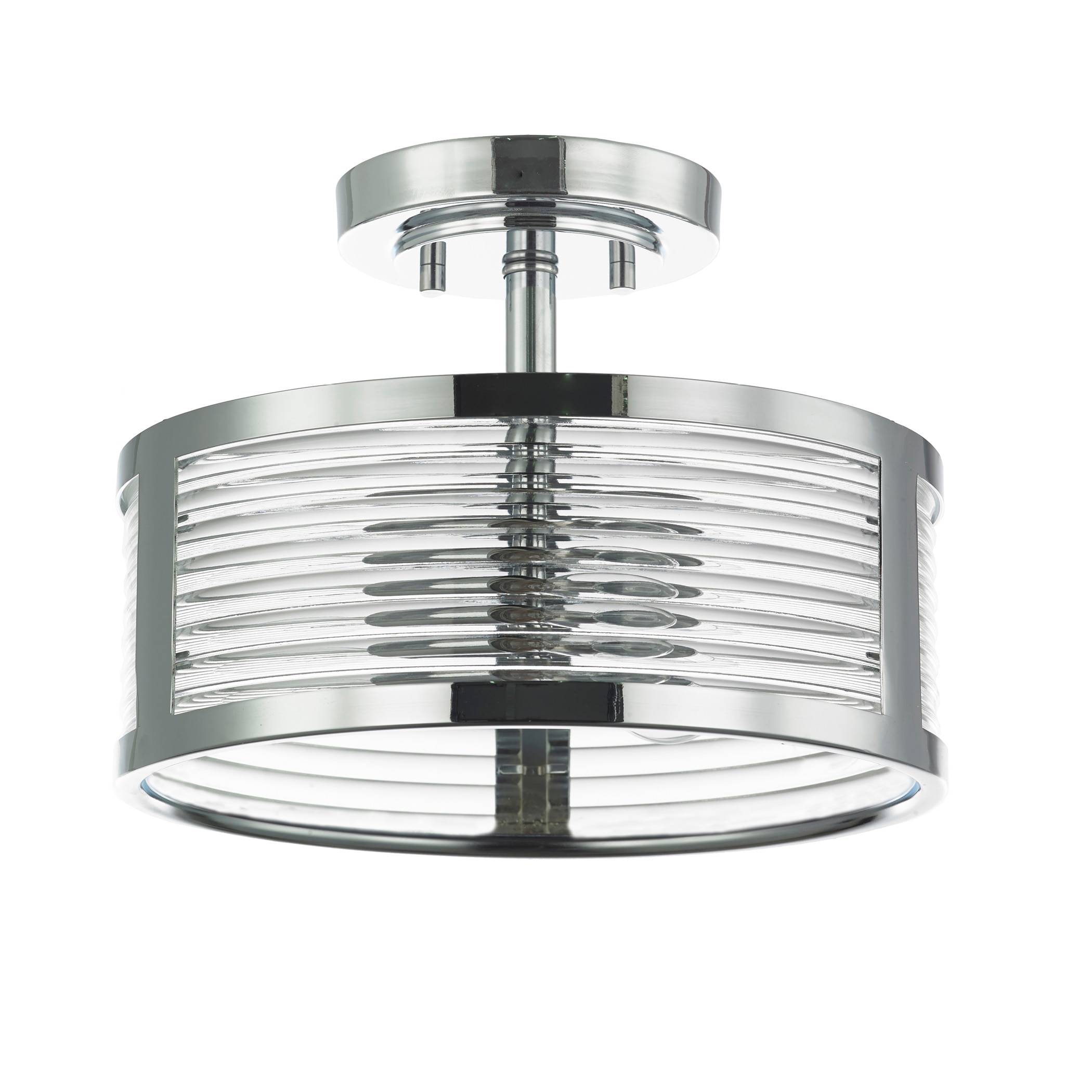  11567 Winfield 3-Light 11.8-in Chrome Semi-Flush mount light