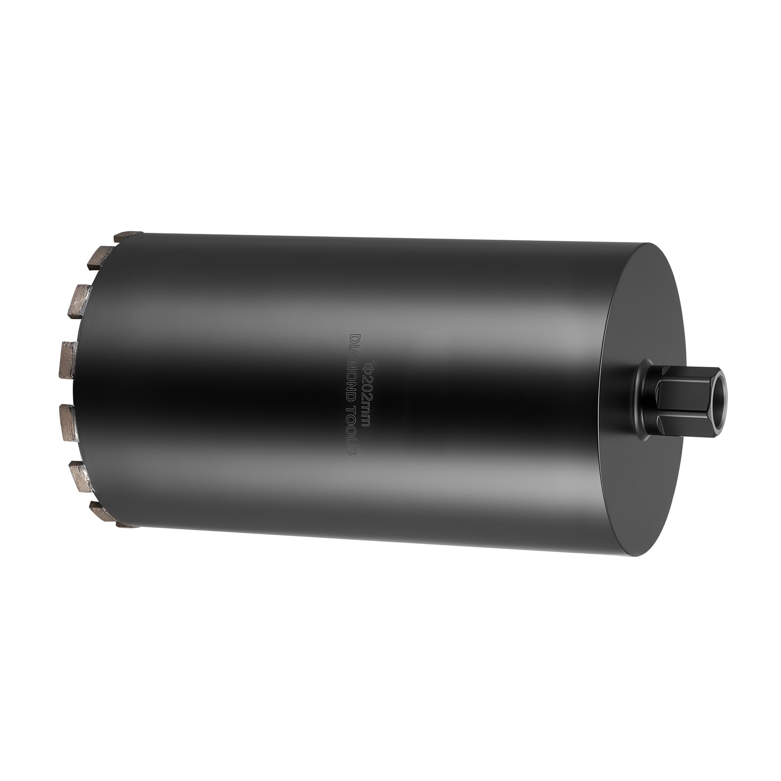 VEVOR Core Drill Bit  8 inch Diameter  14 inch Drilling Depth  1-1/4 in-7 Internal Thread  High-Precision Welding Technology  Wet Diamond Core Bit for Reinforced Concrete  Red Bricks  and Masonry