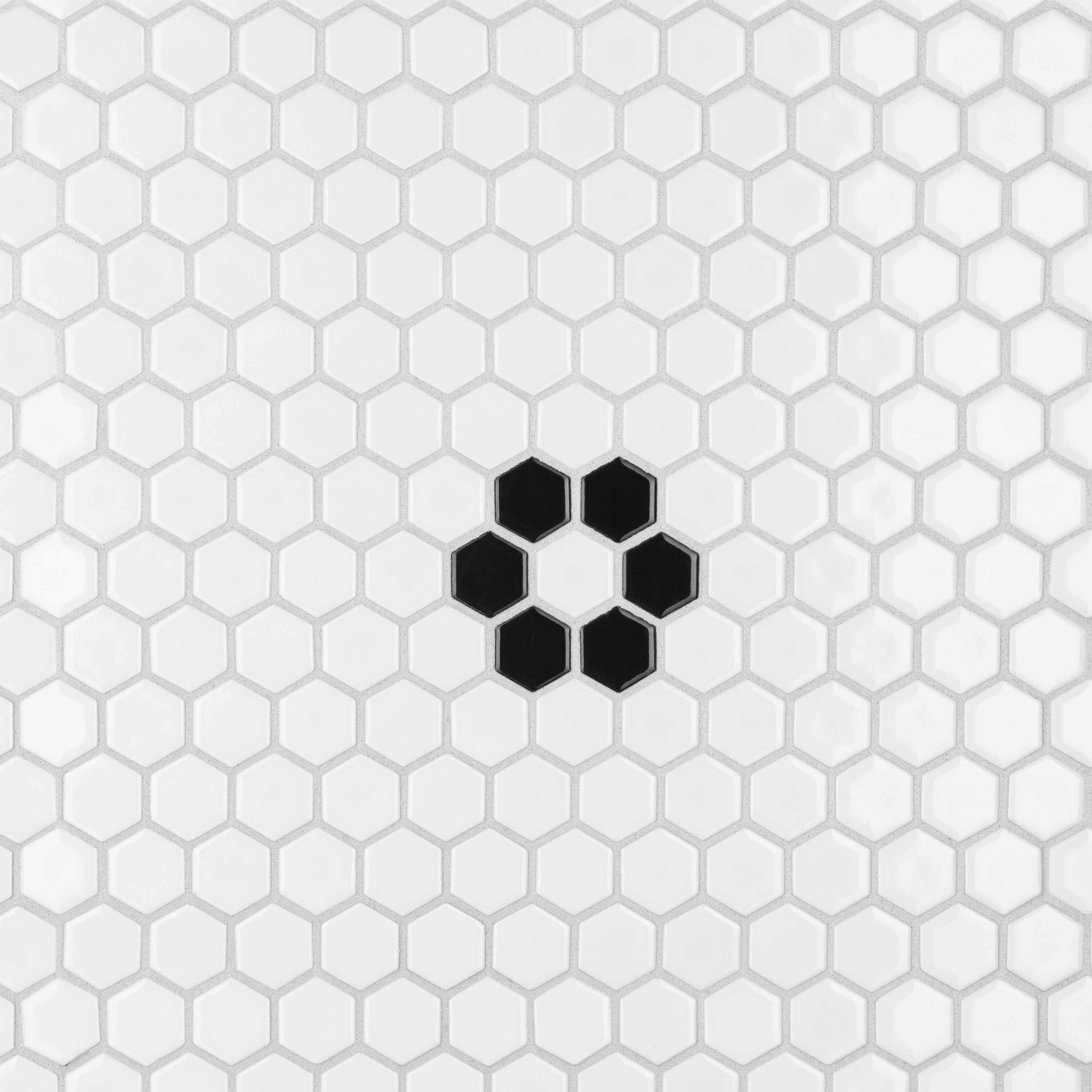 Affinity Tile Metro 1 in. Hex Glossy White Single Flower 10-in x 12-in  Glossy Porcelain Honeycomb Patterned Floor and Wall Tile (8.6-sq. ft/  Carton) in the Tile department at