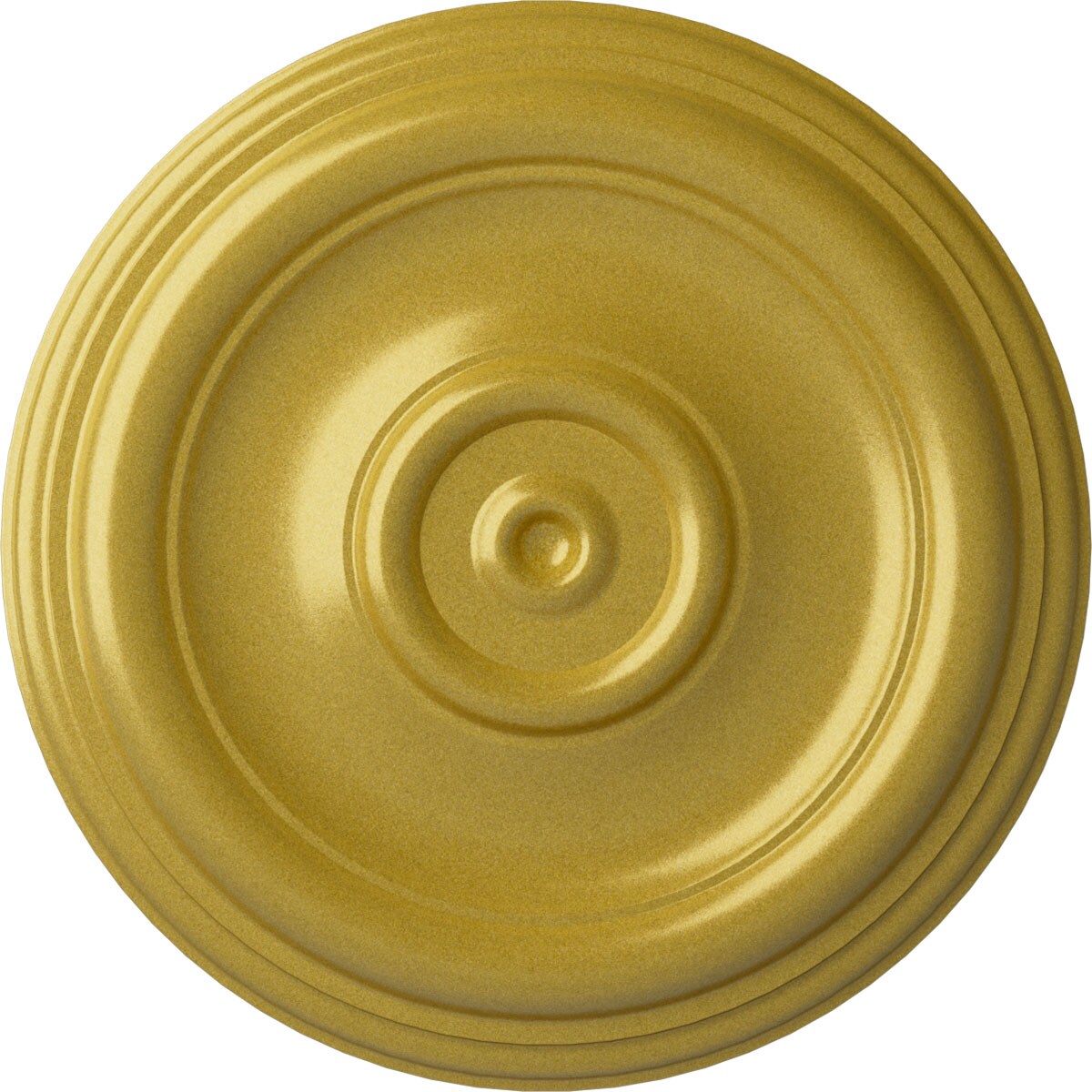 Ekena Millwork CM12TRRGS Traditional 12-in W x 12-in L Painted Rich Gold Polyurethane Whole Ceiling Medallion