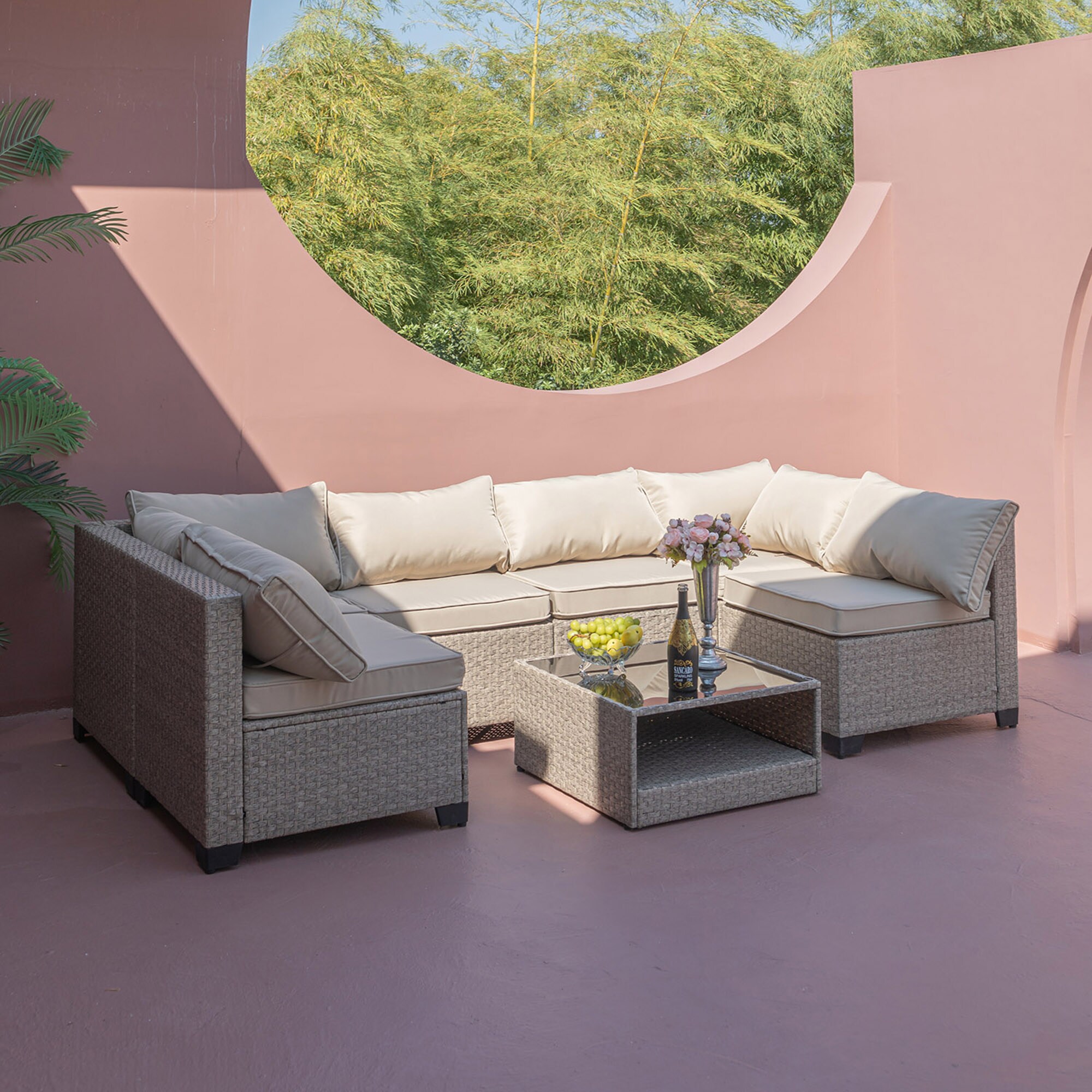 SINOFURN SYA370192BG Patio-Sofas-Daybeds - View #4