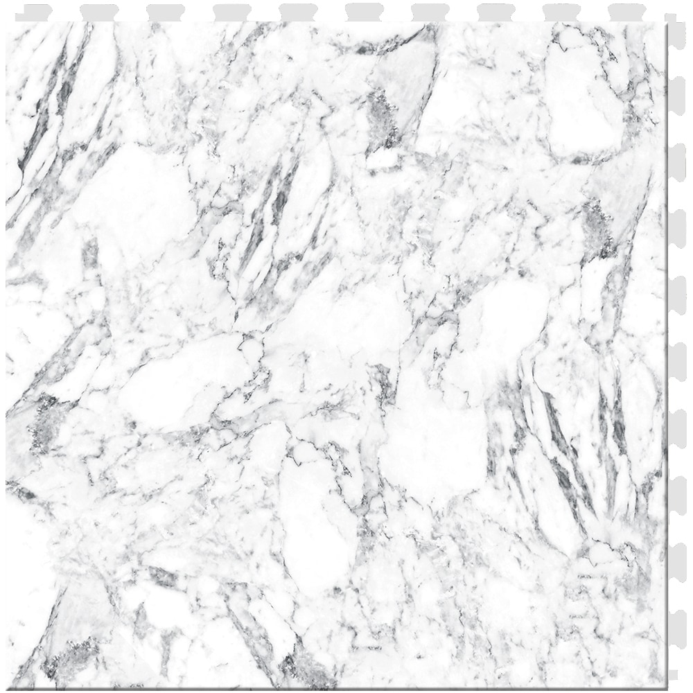 Perfection Floor Tile Natural Stone - Black and White Marble