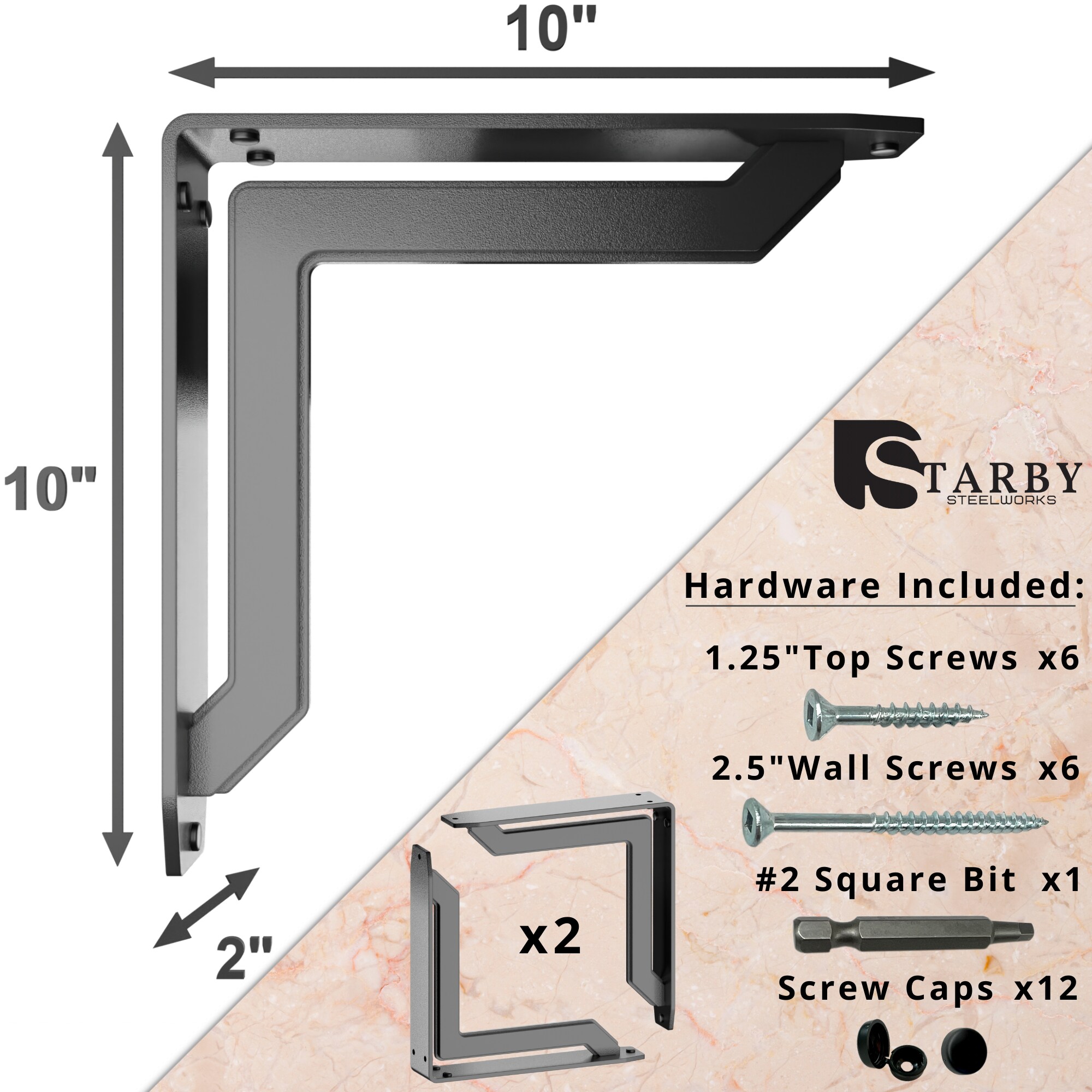 STARBY SB-LUCCA-10 Shelving-Hardware - View #2