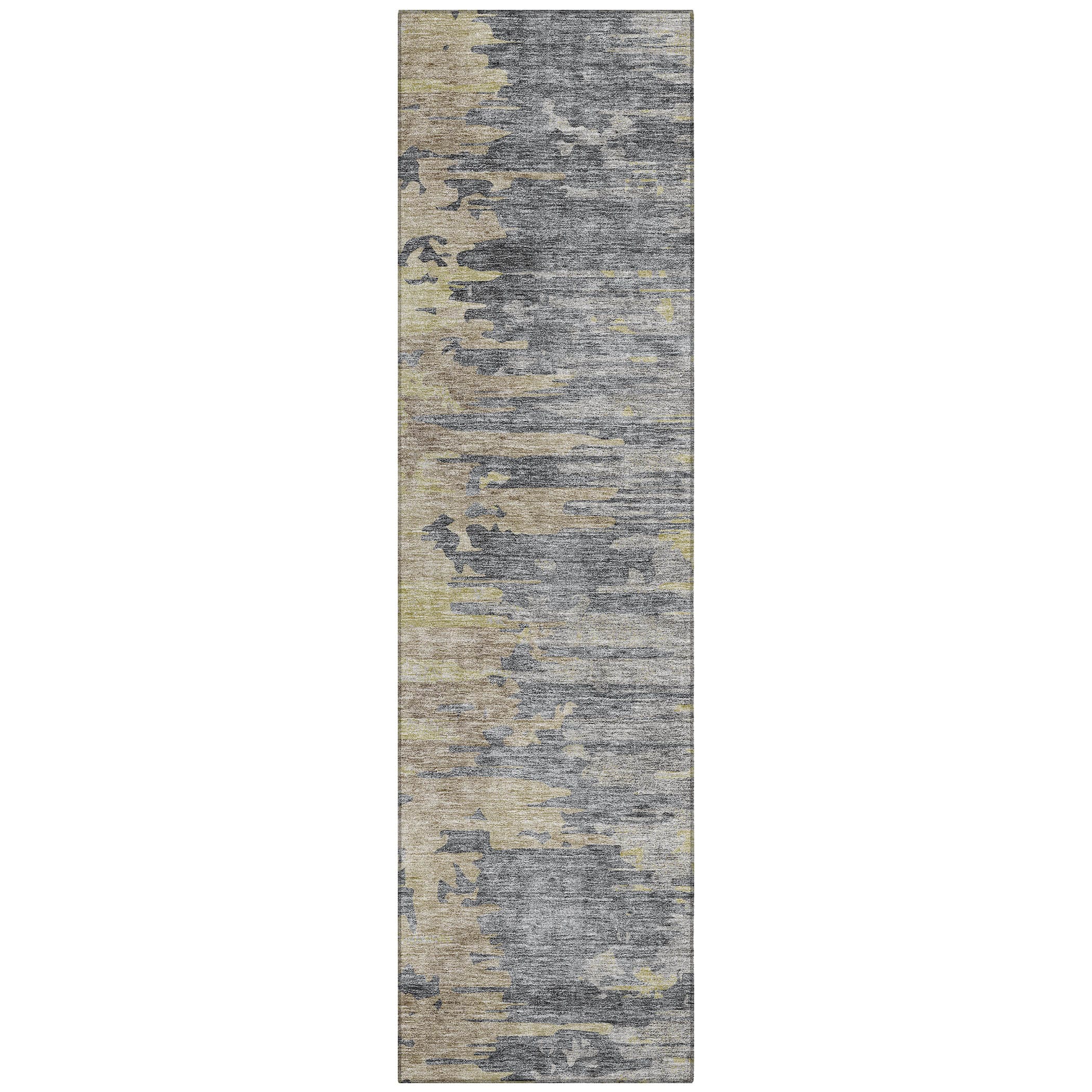 Addison Rugs ACN704PW2X8 Chantille ACN704PW 2 x 7 (ft) Polyester Pewter Rectangular Indoor/Outdoor Geometric Machine washable Area rug