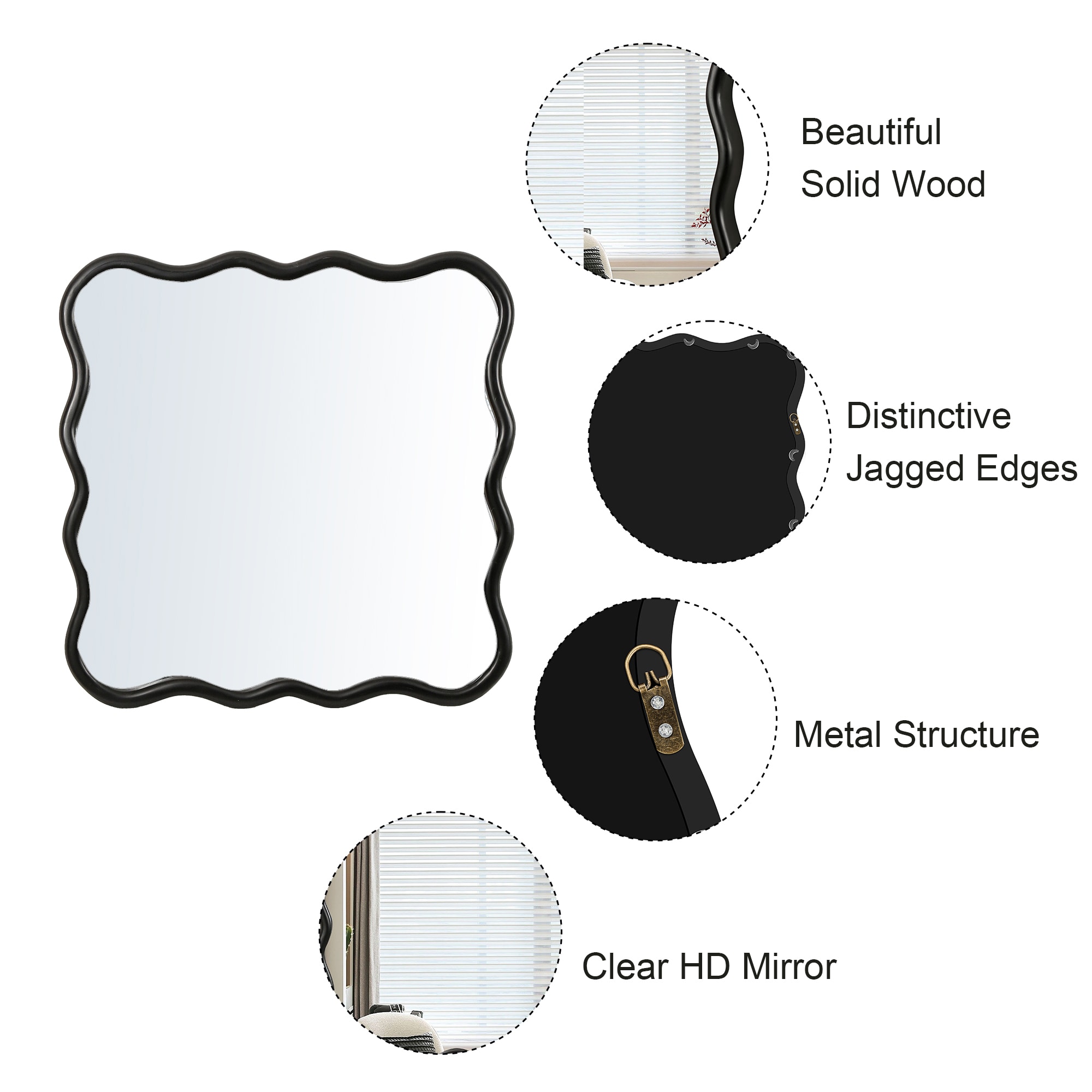 SINOFURN SYD240006BK Decor-Mirrors - View #6
