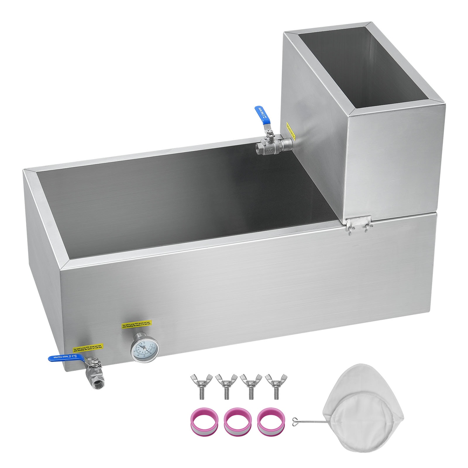 VEVOR ZFQ2X4YDBGB000001V0 47 Gal Sap Evaporator 24-Inches Stainless steel Cookware set
