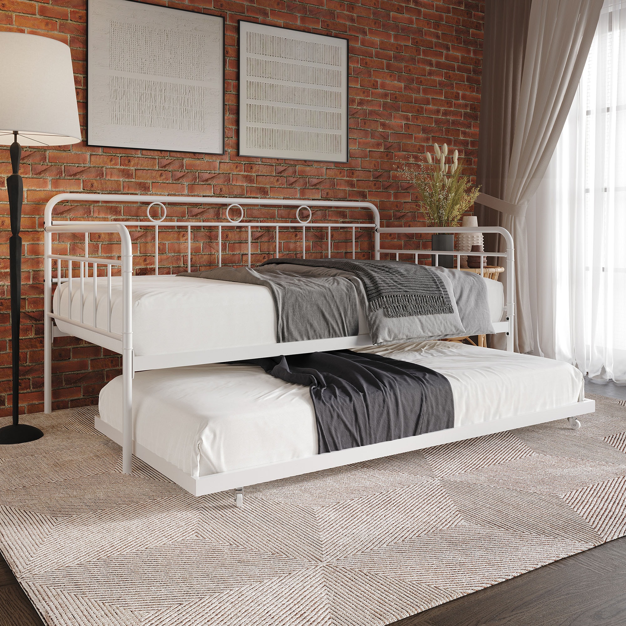 CasePiece CMD022TT-WT-MT White Contemporary/Modern Sofa bed