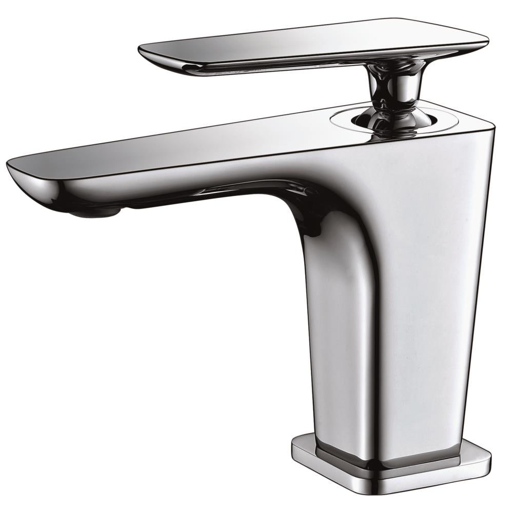 ALFI AB1779-PC Polished Chrome Single hole 1-handle Low-arc Commercial/Residential Handle Bathroom Sink Faucet