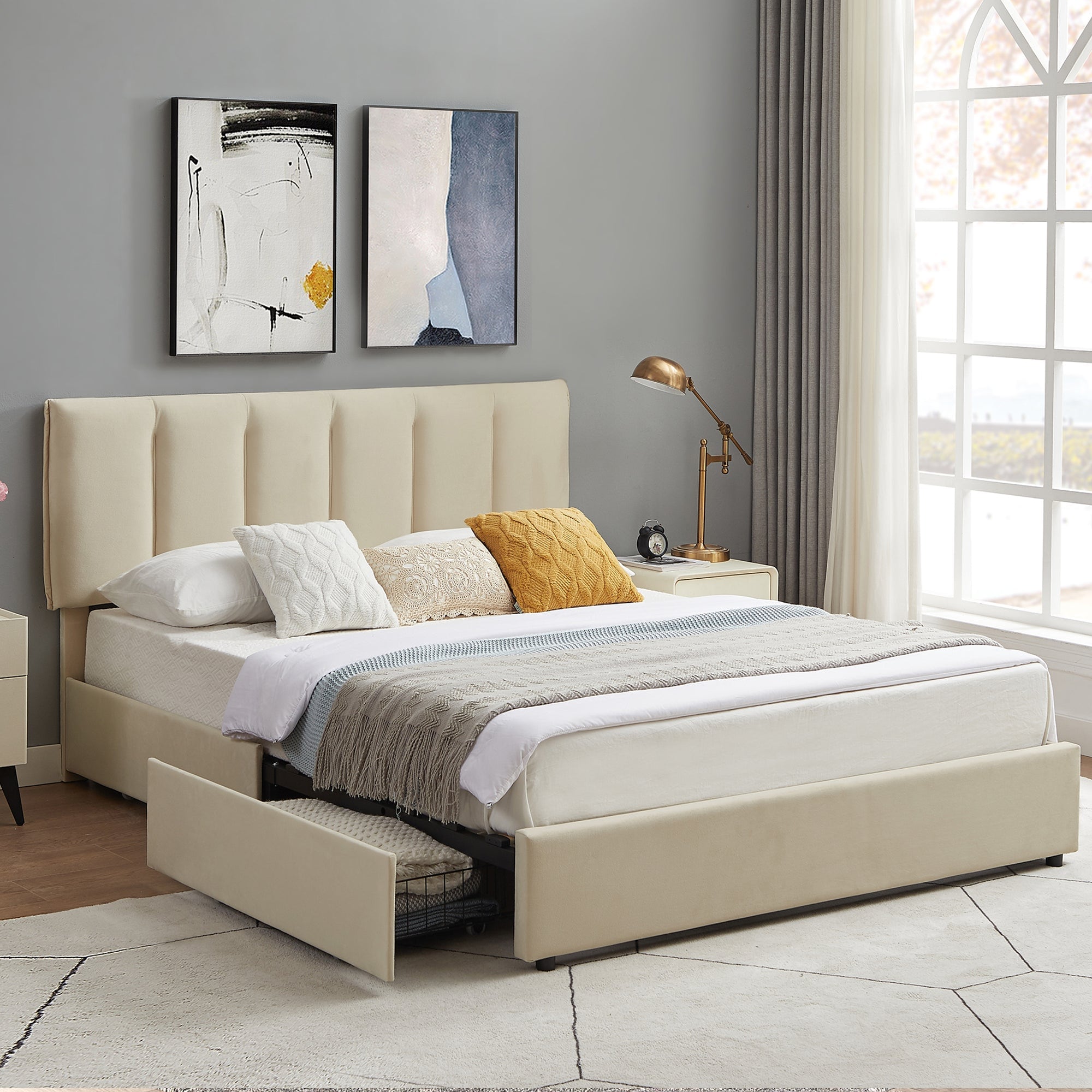 Vecelo LOE-CY-QB04-UP-BGE beds - View #2