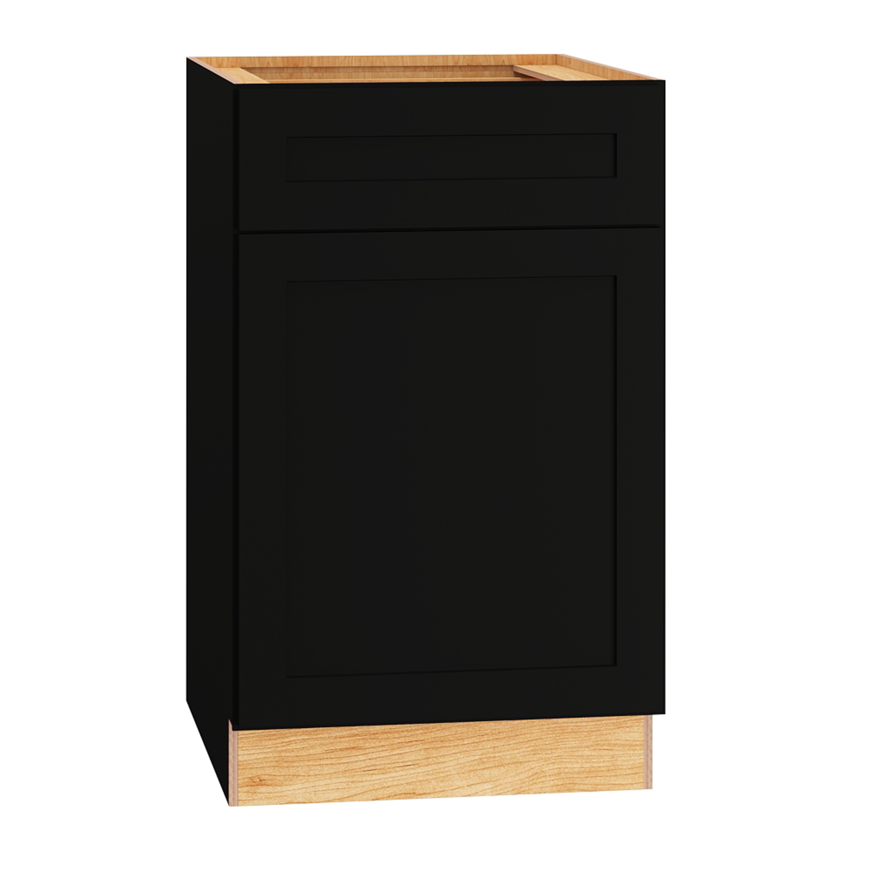 Diamond Express 61I-BWB21 Jamestown 21-in W x 34.5-in H x 24-in D Black Pull-out trash cabinet Base Fully assembled Plywood Cabinet Recessed Panel Shaker