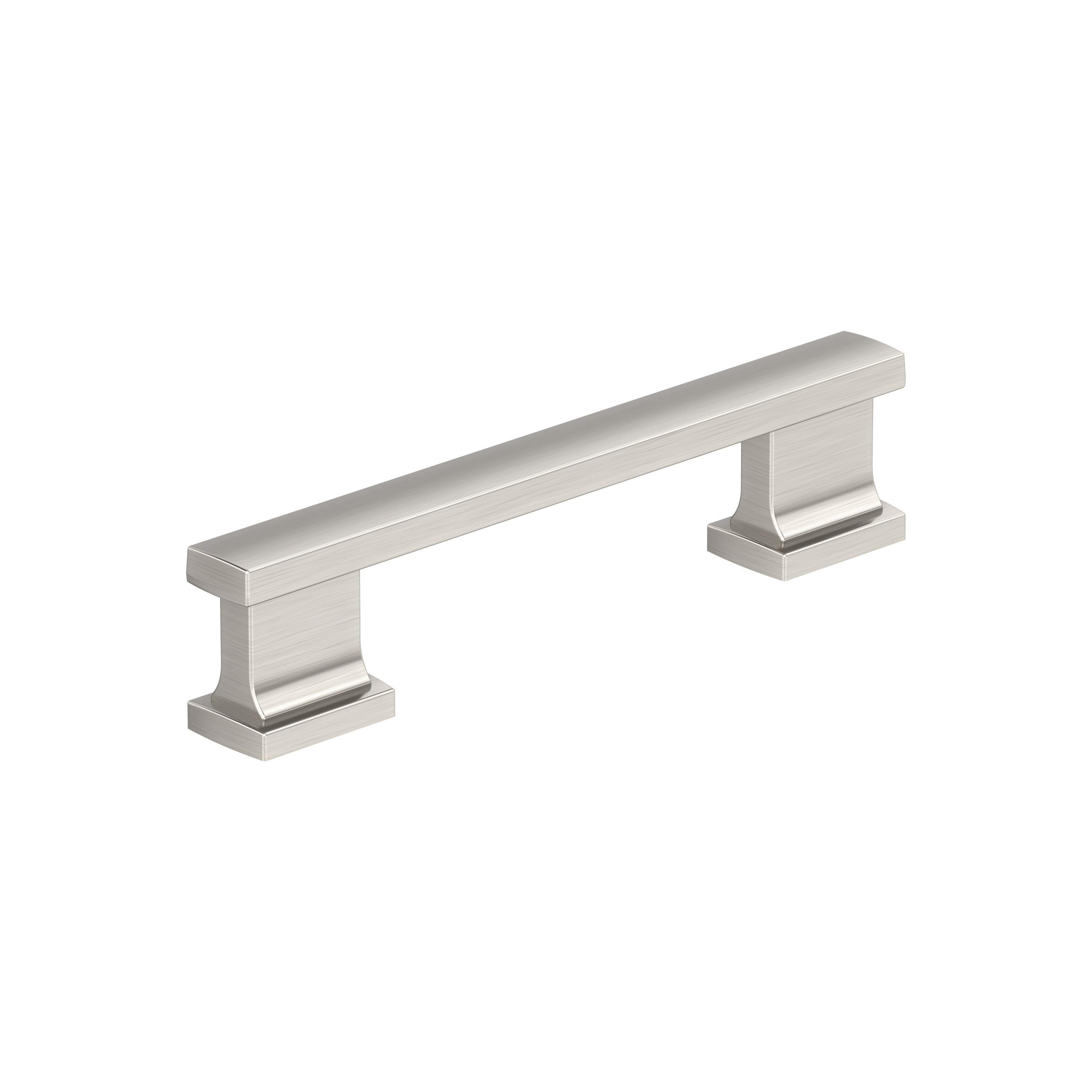 Amerock 25VMP37091G10 Triomphe 3-3/4-in , 96mm Center to Center Satin Nickel Rectangular Bar 25 -Pack