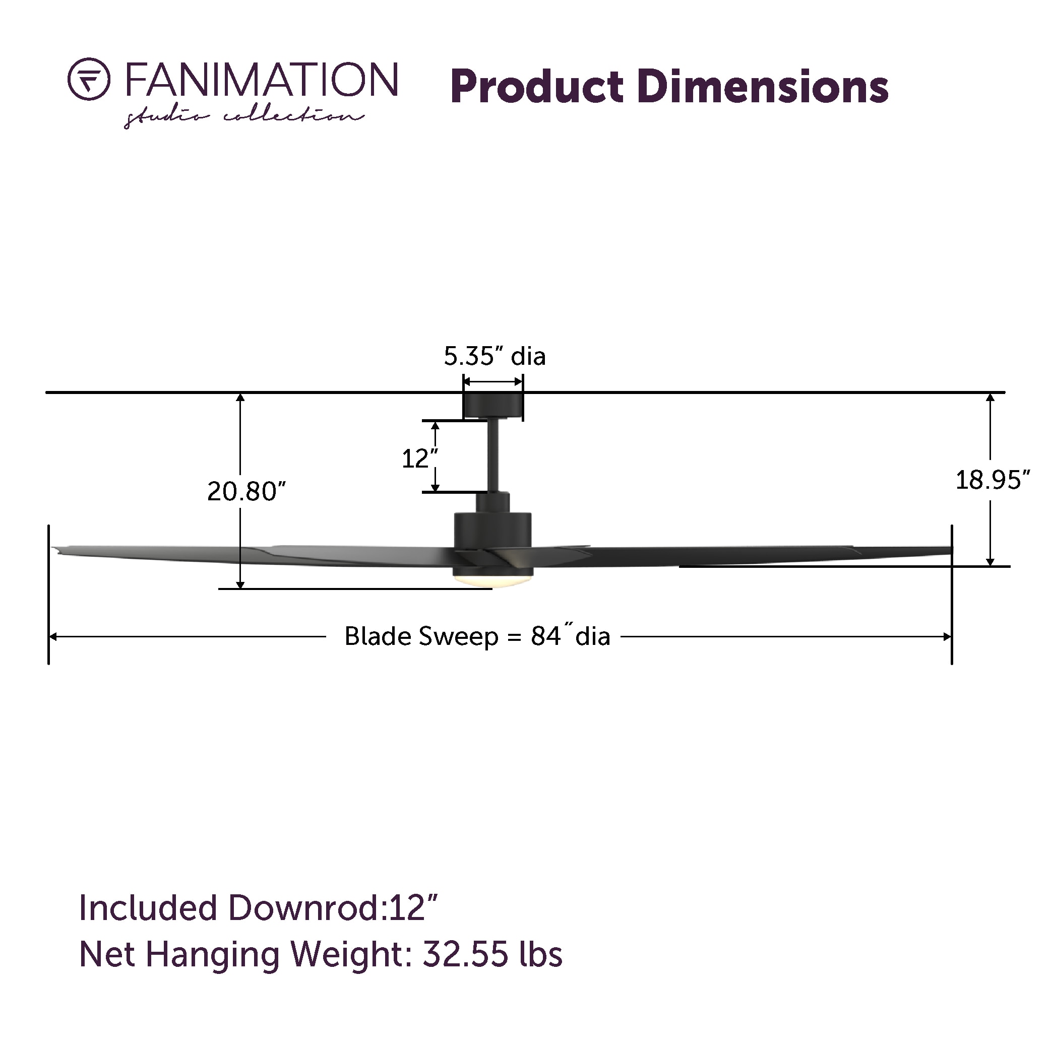 Fanimation Studio Collection LP6827LBL Ceiling-Fans - View #12