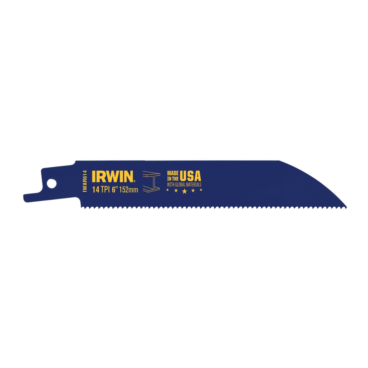 IRWIN 372614B10 6-in 14-TPI Metal-Cutting Reciprocating Saw Blades