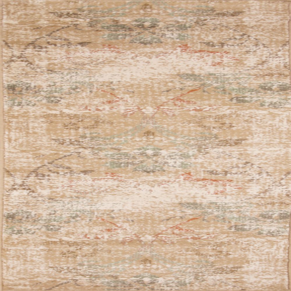 HomeRoots 353494 Bernadette 2 X 7 (ft) Beige Indoor Distressed/Overdyed Runner Rug