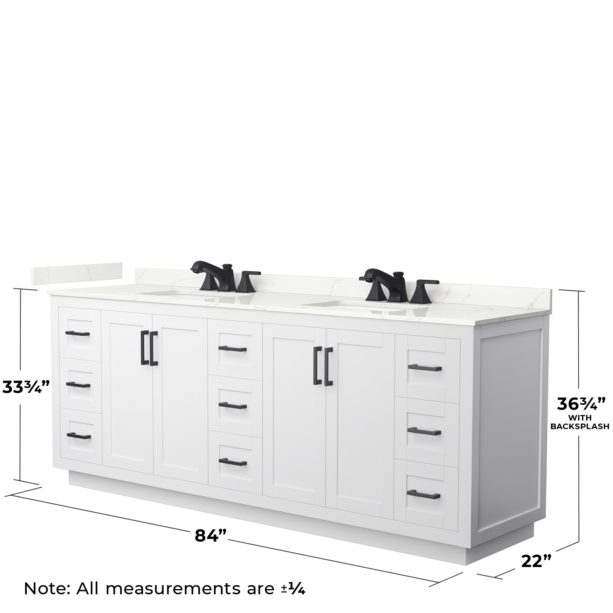 Wyndham Collection WCF292984DWBGTUS3MXX Bath-Vanity-Combo - View #5