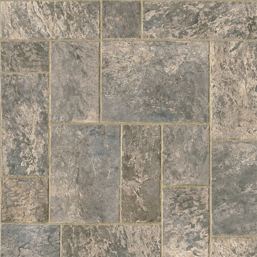 Armstrong Flooring Pickwick Landing II 12-ft W x Cut-to-Length Blencoe  Falls Gray Brown Stone Look Low-Gloss Finish Sheet Vinyl in the Sheet Vinyl  (Cut-to-Length) department at Lowes.com