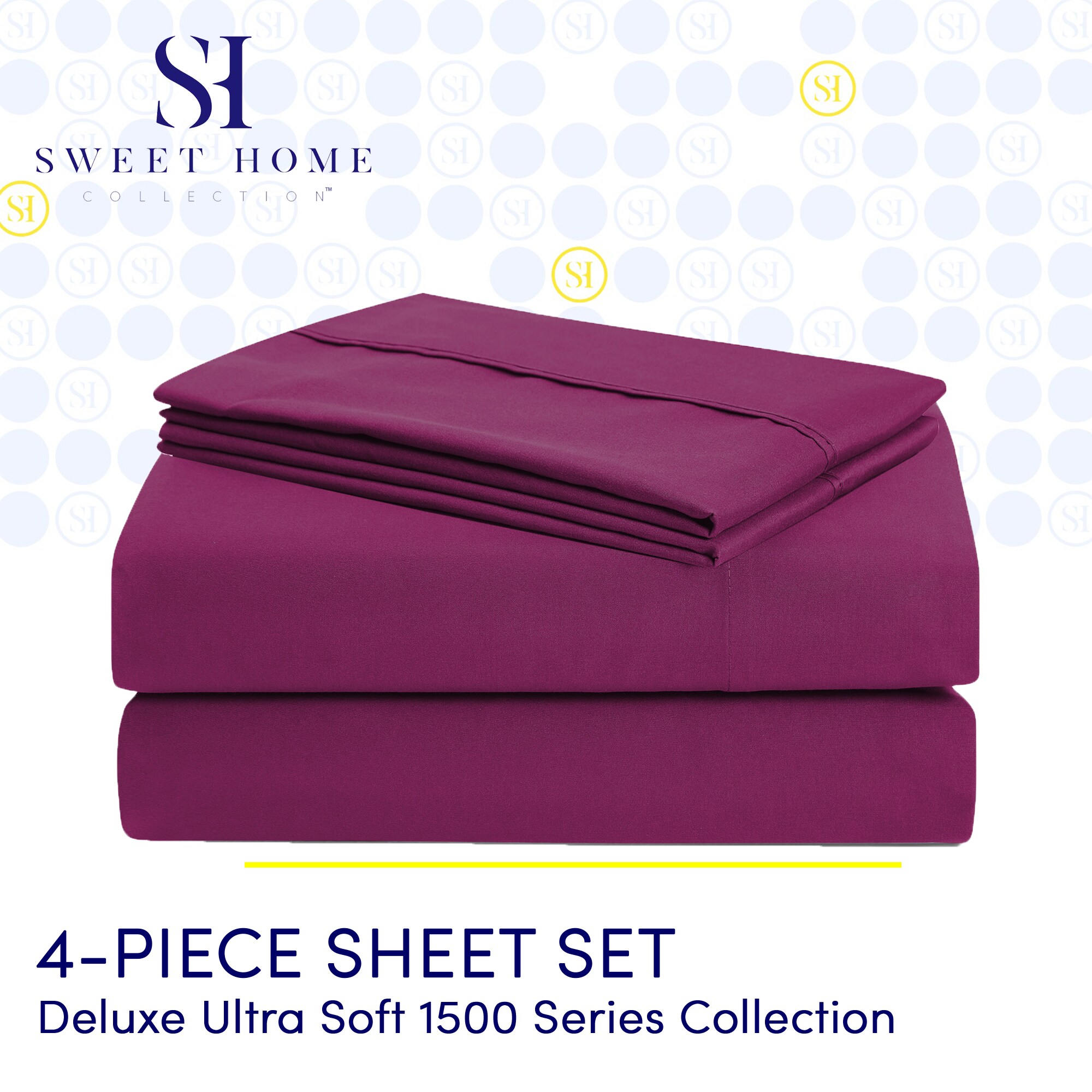 Sweet Home Collection LOW-4P-SH-TW-BER Sheet-Sets - View #2