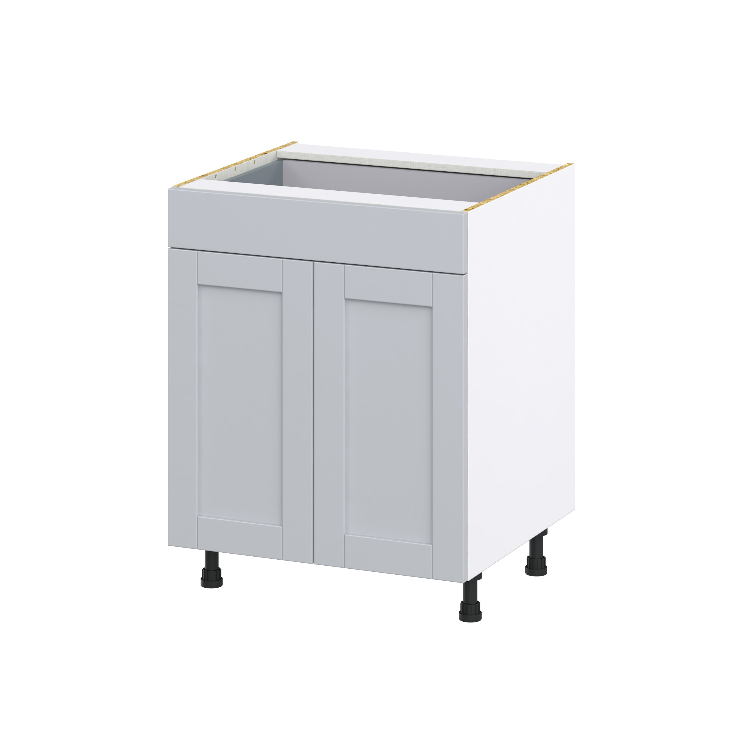 Hugo&Borg Charlesberg 27-in W x 34.5-in H x 24-in D Gray Sink Base Fully Assembled Cabinet (Recessed Panel Shaker Style)
