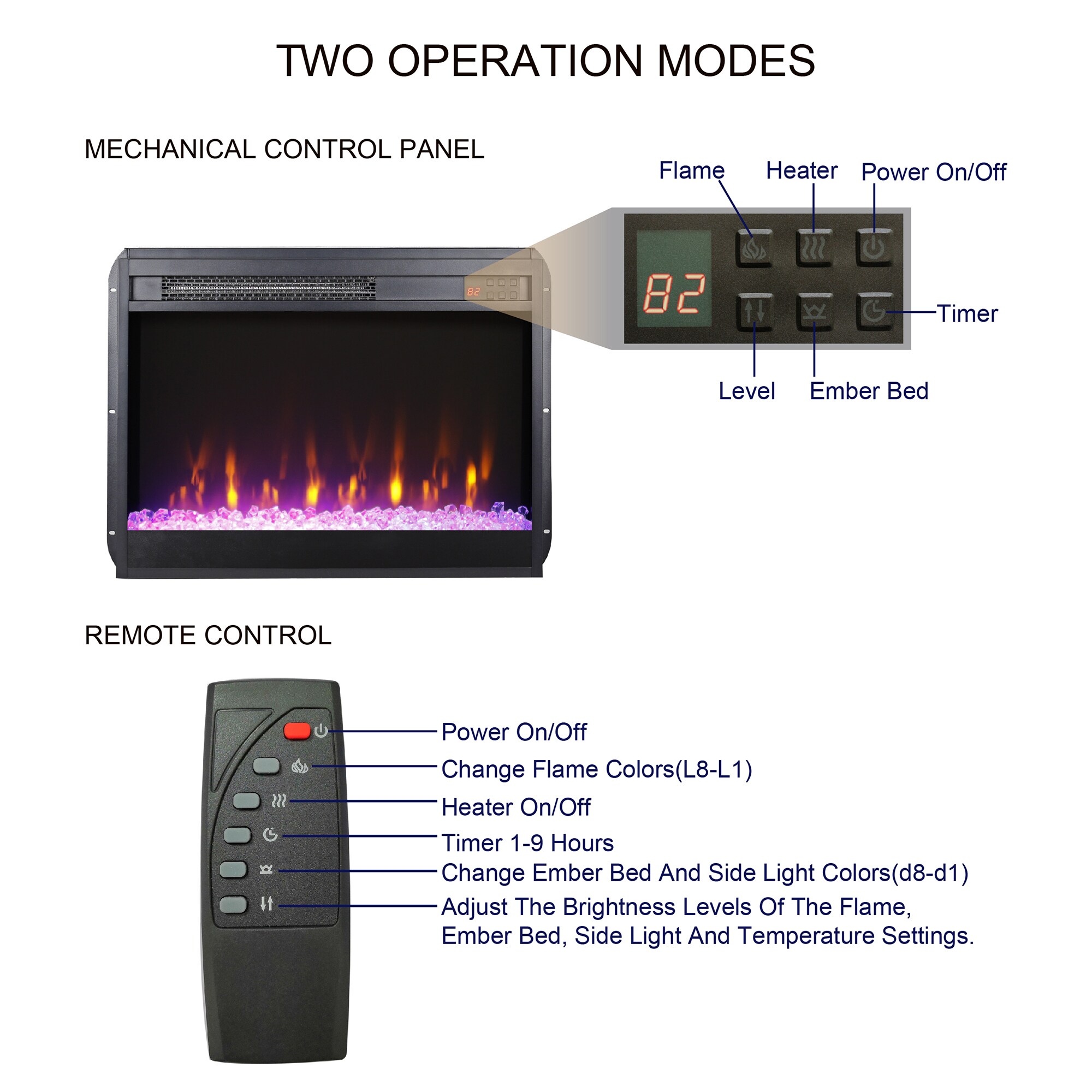 Bybafun YC0700018 Electric-Fireplaces - View #6