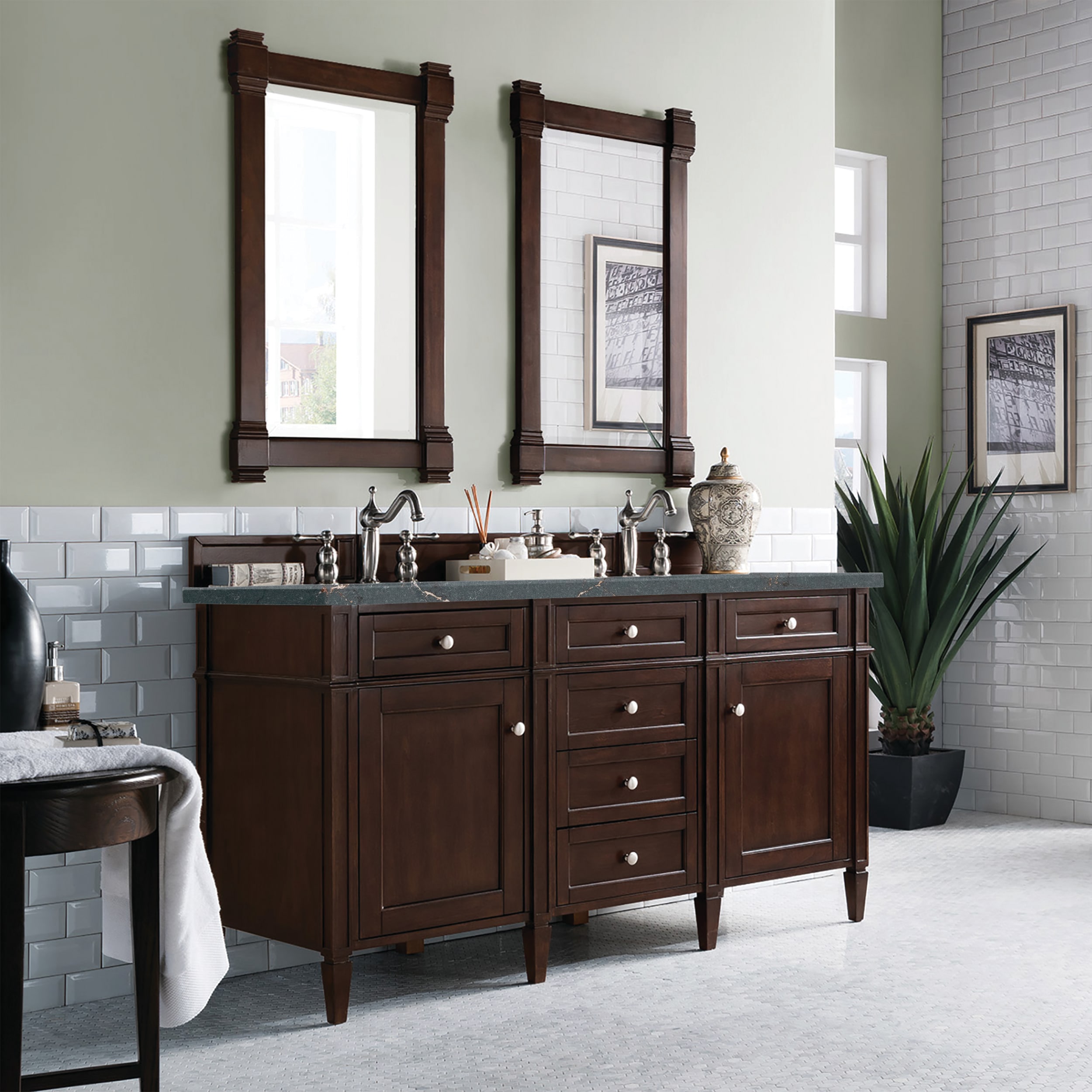 James Martin Vanities 650-V60D-BNM-3PBL Bath-Vanity-Combo - View #3