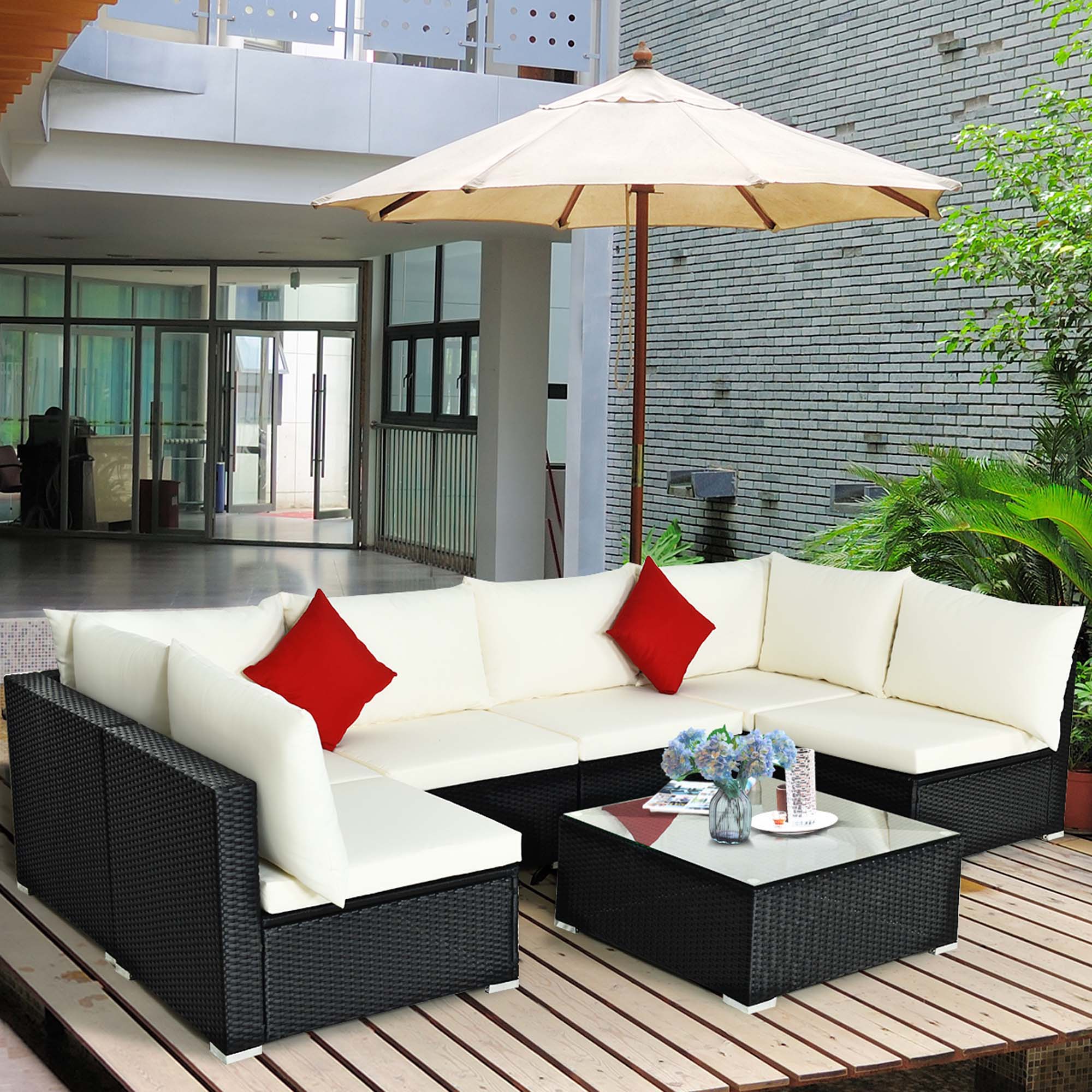 Costway HW70659WG+ Patio-Conversation-Sets - View #7