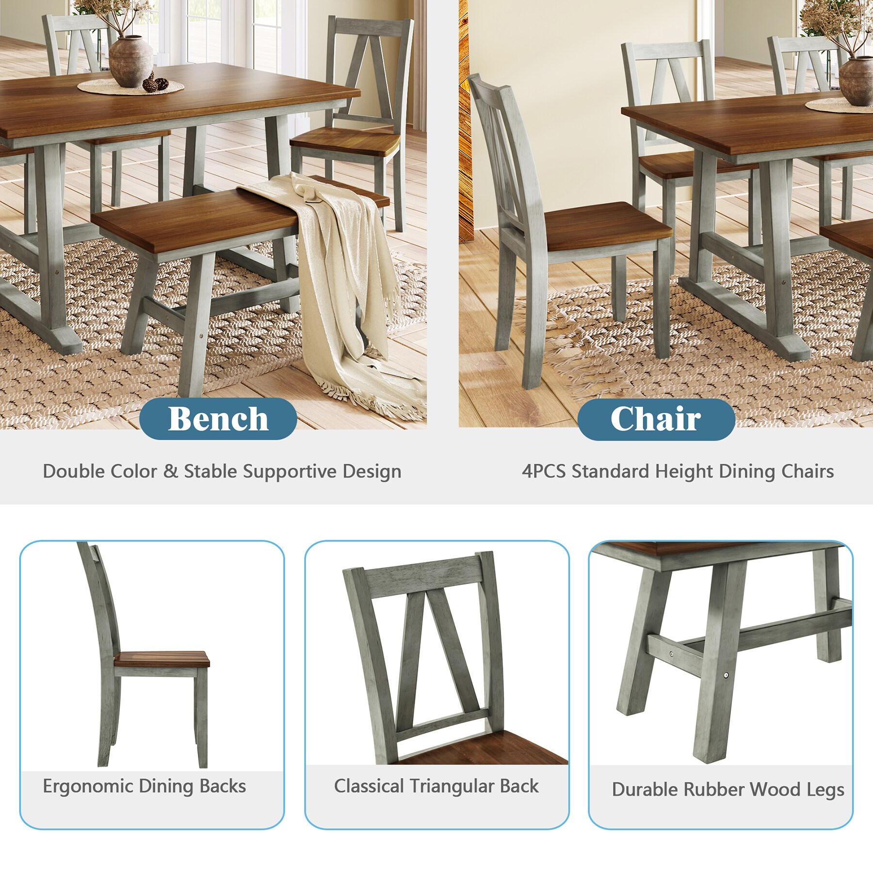 SINOFURN SYA330076GY Dining-Sets - View #5
