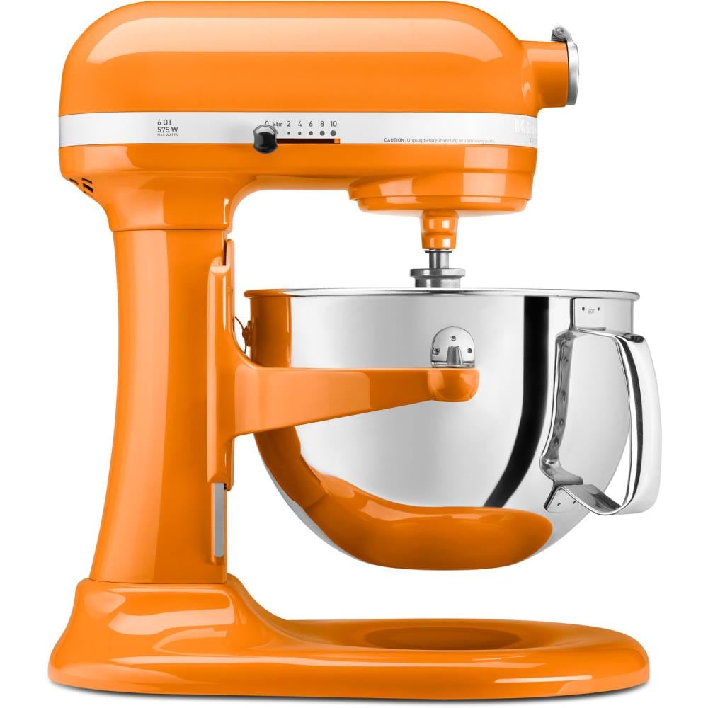 Professional 600 Professional 600 10-Speed Tangerine Residential Stand Mixer at Lowes.com