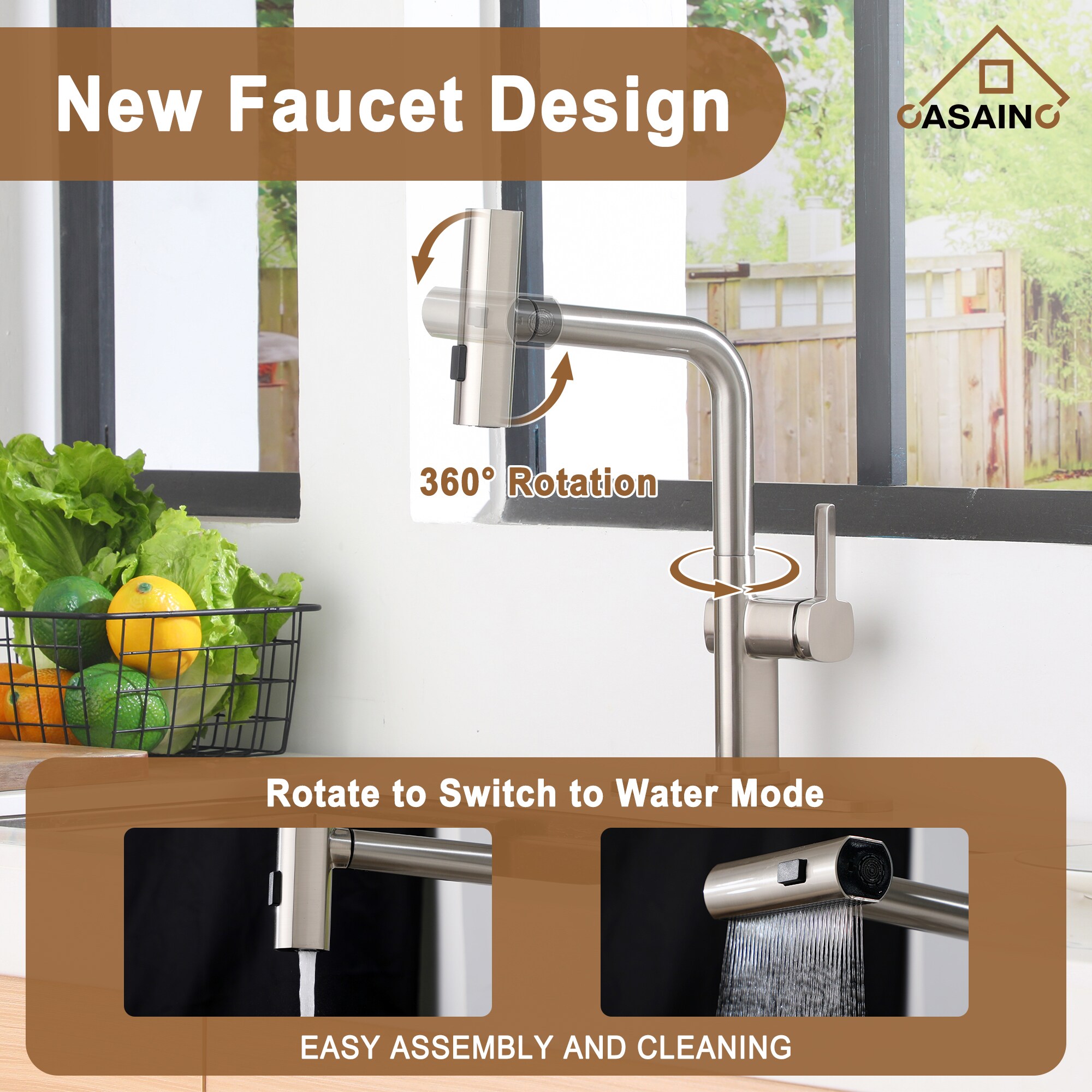 CASAINC RB0799-WE Kitchen-Faucets - View #7