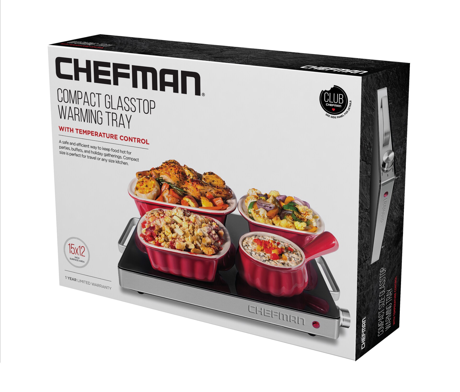 Chefman Electric 14 x 14 Buffet Server + Warming Tray w/ Adjustable Temp  Stainless Steel RJ22-SS-B - Best Buy