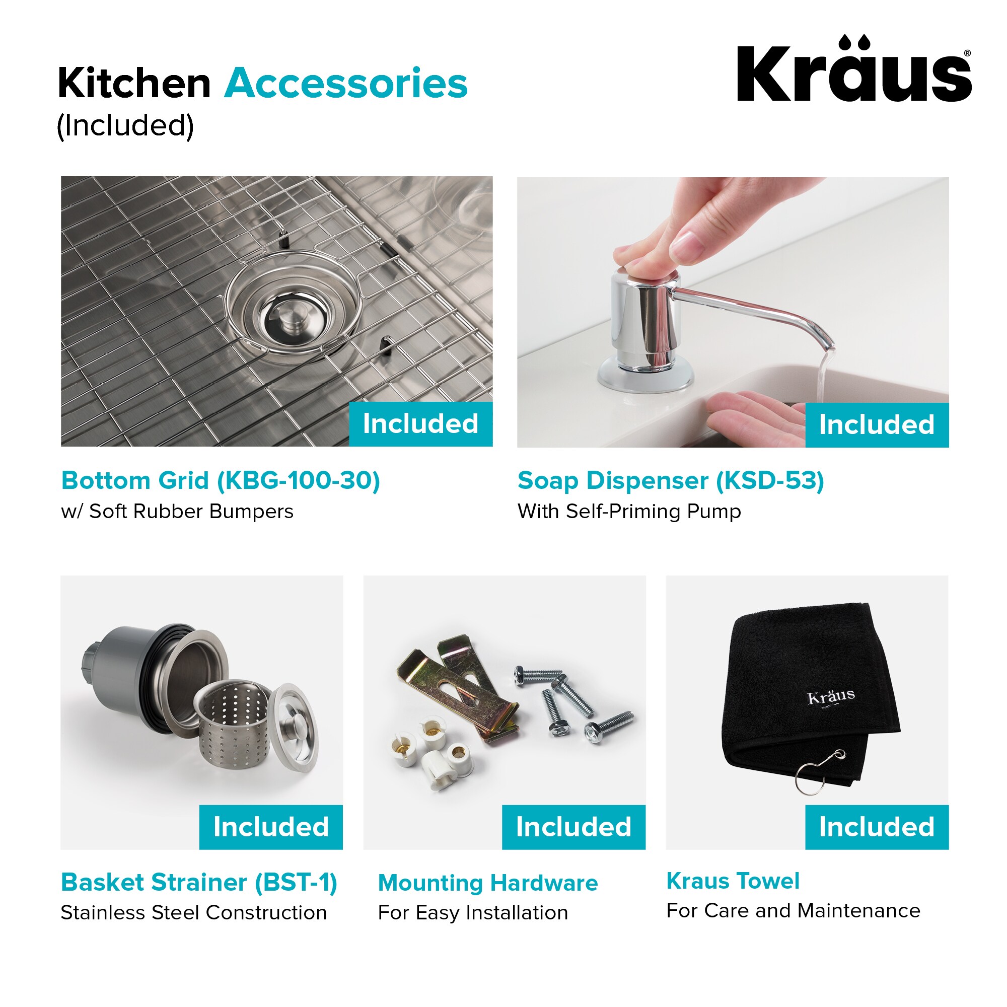 Kraus KHU100-30-1610-53CH Kitchen-Sinks - View #9