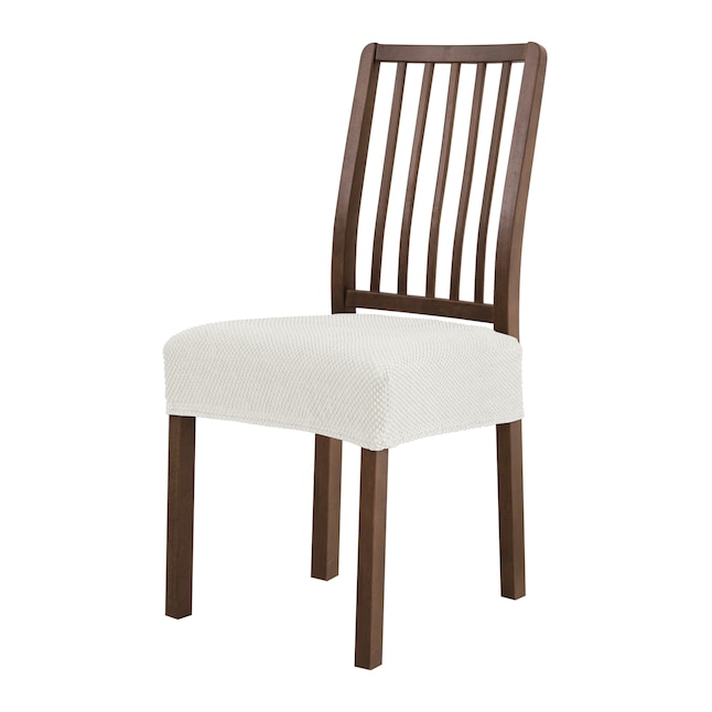 Creme Jacquard Dining Chair Slipcover, Subrtex Stretch Dining Room Chair Slipcovers 4 Creme Jacquard