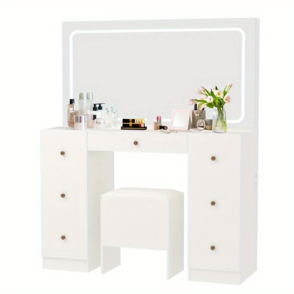 U-HOMY WJ-155WH-HM Bedroom-Vanities - View #2