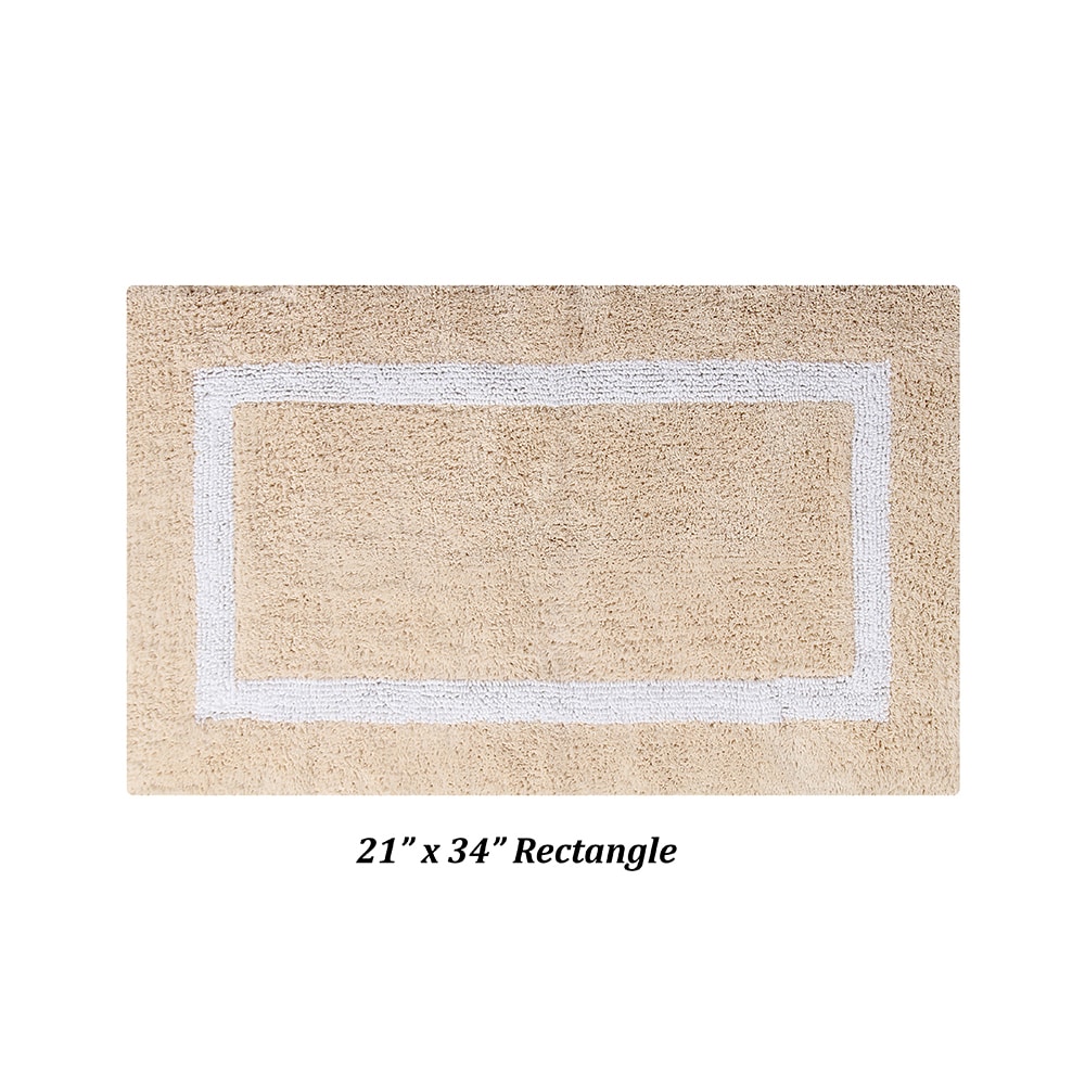 allen + roth 20-in x 34-in Light Gray Polyester Bath Rug in the Bathroom  Rugs & Mats department at