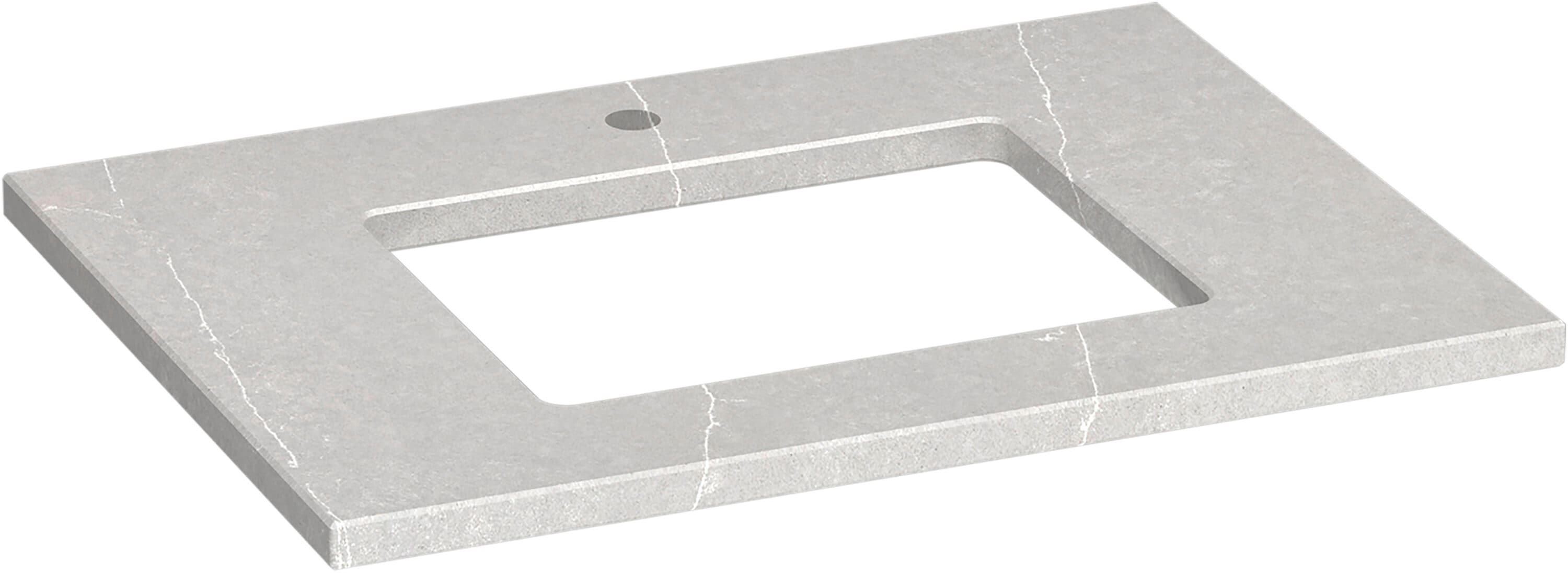 KOHLER 28248-ESR Silestone 31-Inches x 22.44-Inches Eternal Serena Quartz Undermount Single sink 1-Hole Bathroom Vanity Top