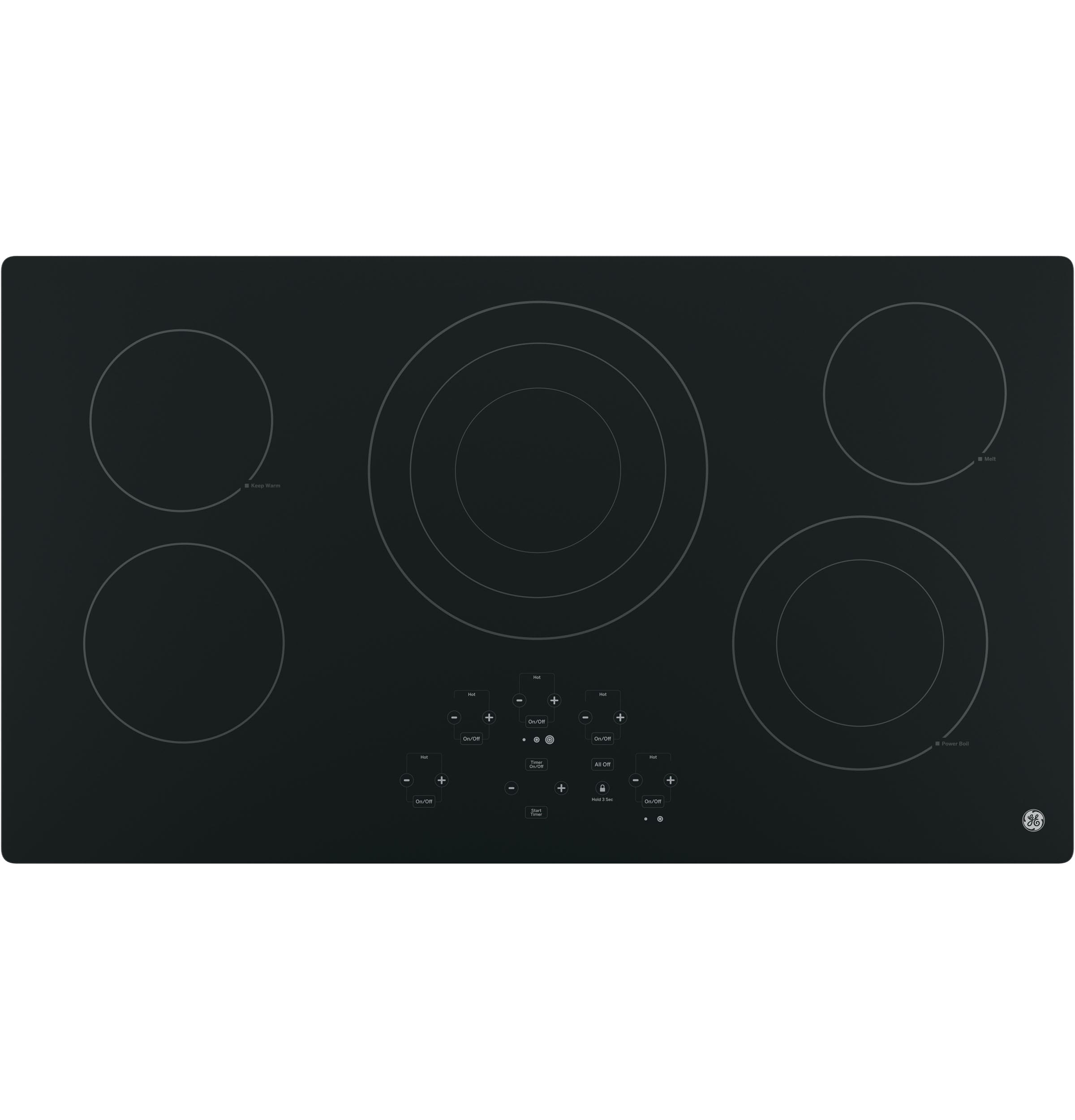 Bentism 36 inch Electric Cooktop 5 Burners Ceramic Glass Stove Top Touch Control, Size: 36 inch/5 Burners/9200W
