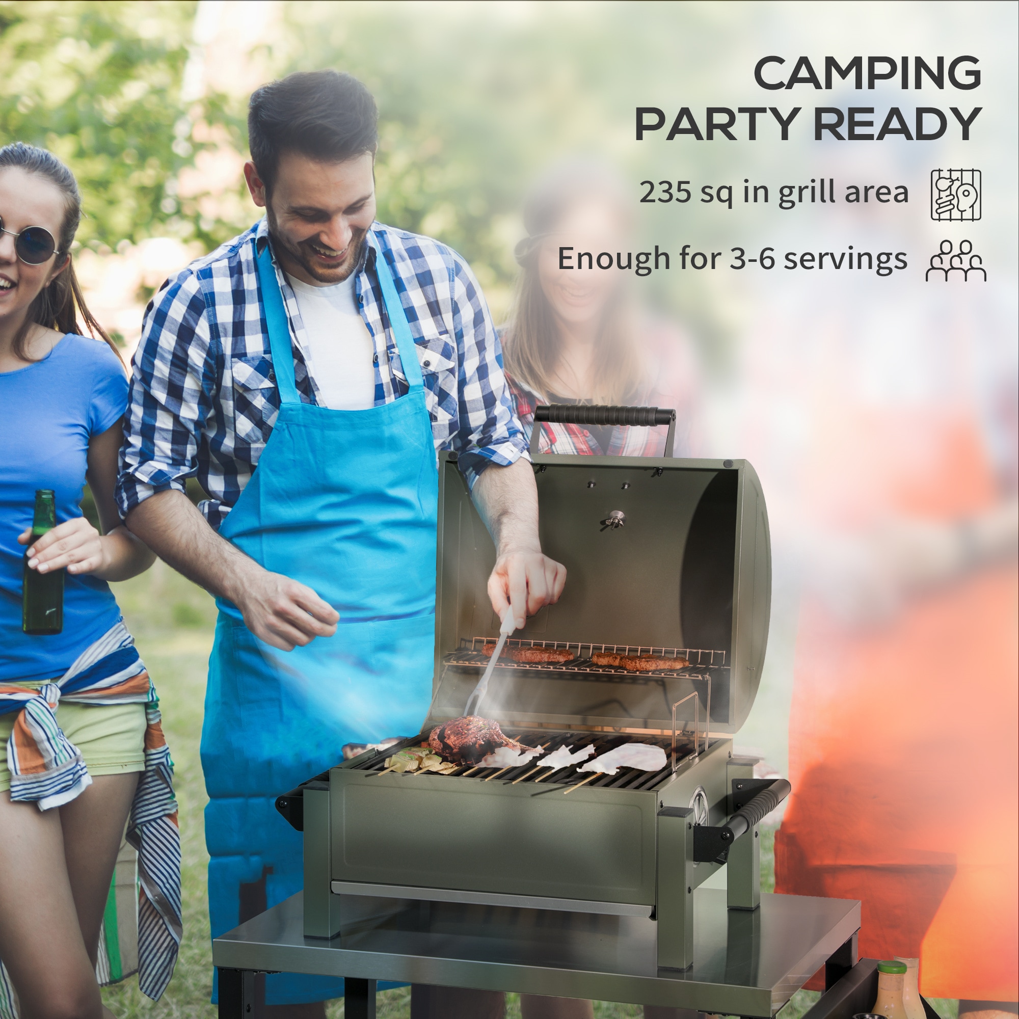 BABOOM BOM-P174297-OR Charcoal-Grills - View #4